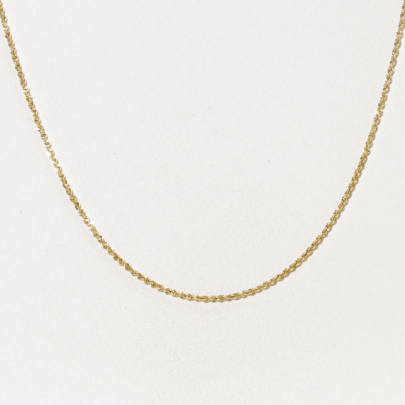 14k Yellow Gold Rope Chain |  1.60mm | 16"