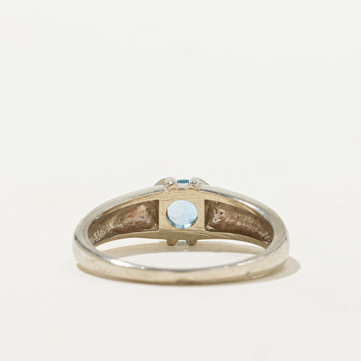 Canadian Semi Bezel Blue Topaz Ring | 0.75ct | SZ 10.0 |