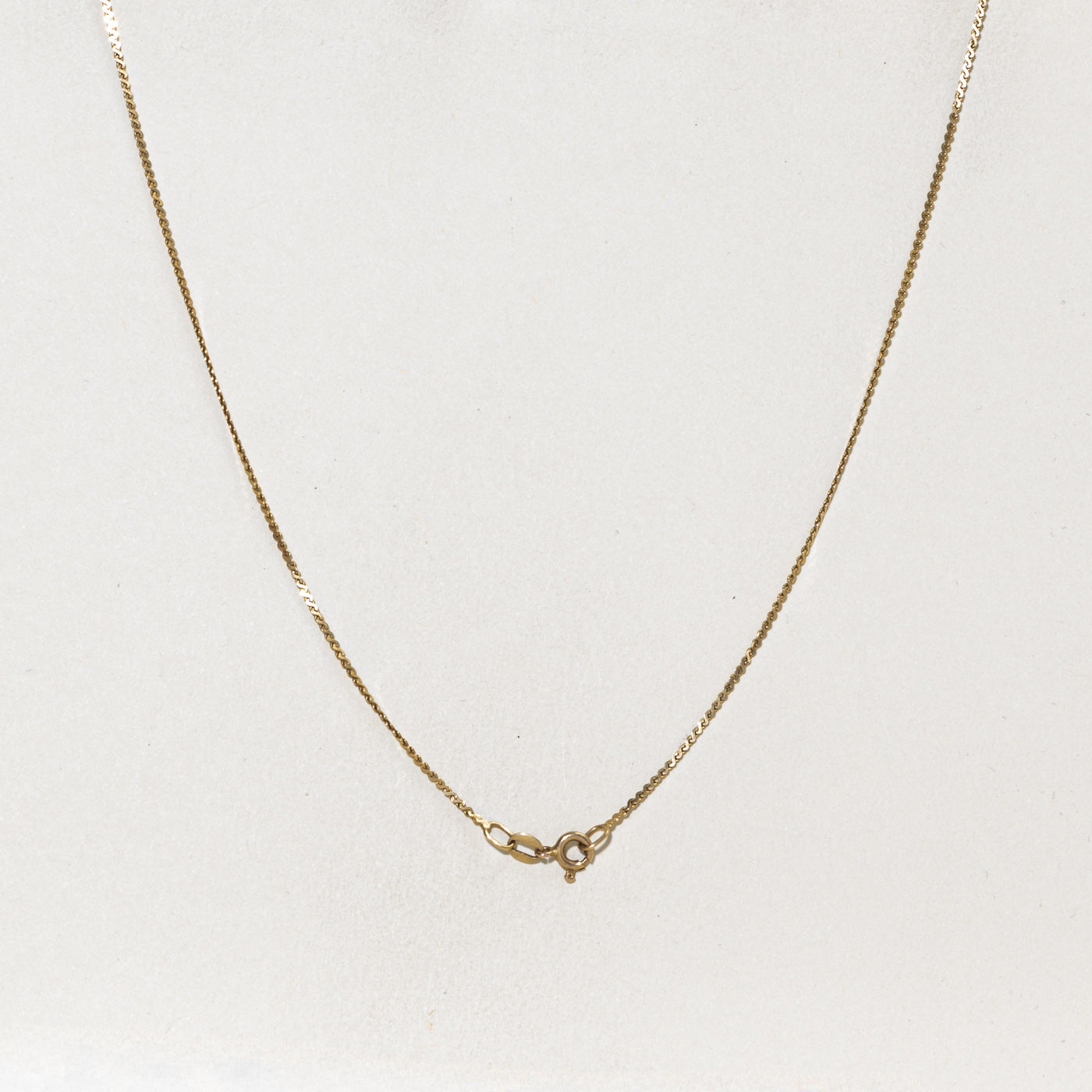 14k Yellow Gold S Link Chain |  1.10mm | 19"