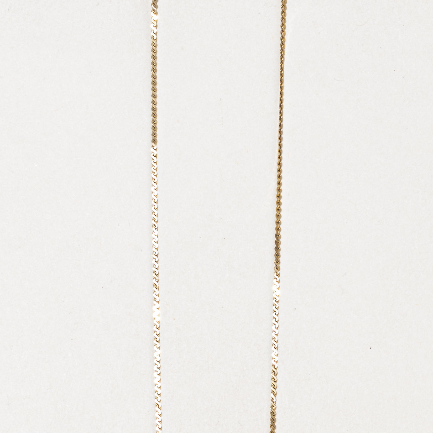 14k Yellow Gold S Link Chain |  1.10mm | 19"
