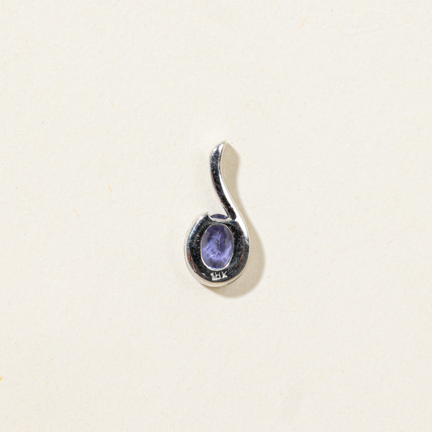Pendentif tanzanite serti de lunette | 0,5ct |