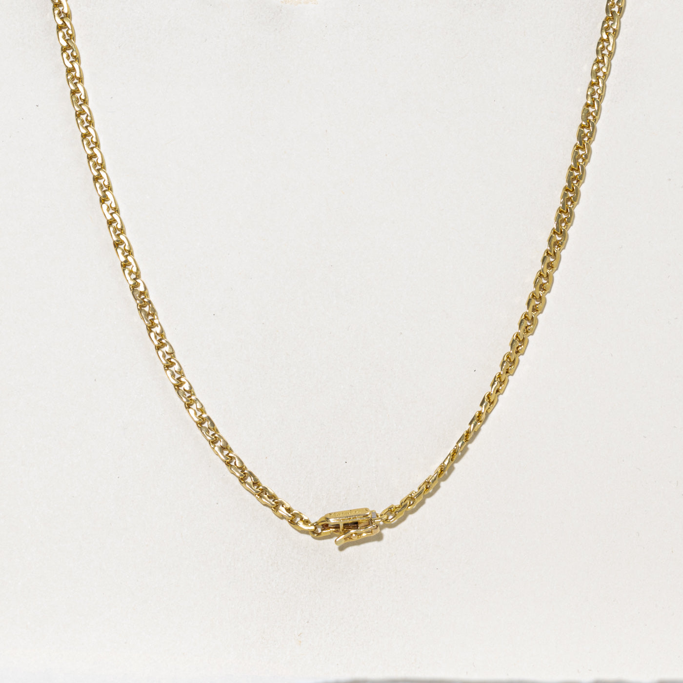 18k Yellow Gold Modified Curb Link Chain | 3.80mm | 19.75"