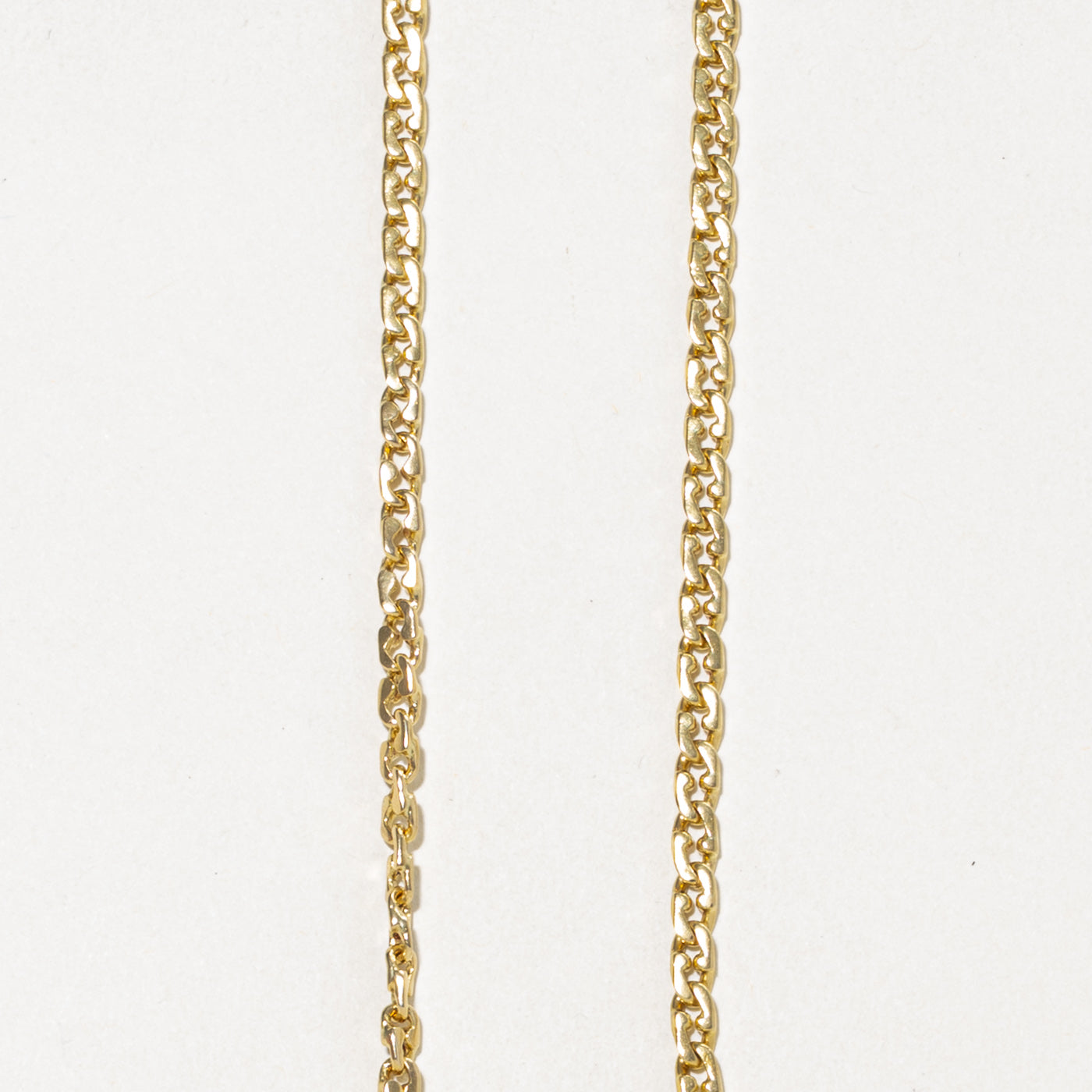 18k Yellow Gold Modified Curb Link Chain | 3.80mm | 19.75"
