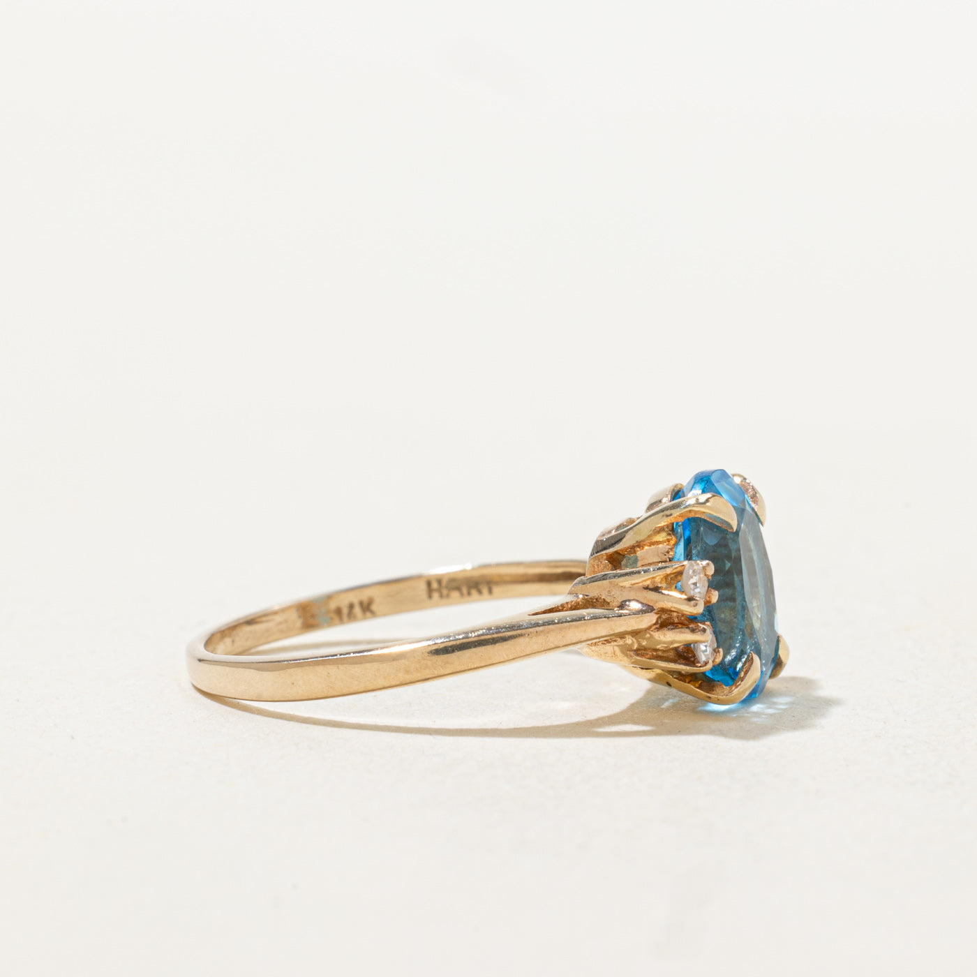 Blue Topaz & Diamond Accented Ring | 2.35ct, 0.04ctw | SZ 5.75 |