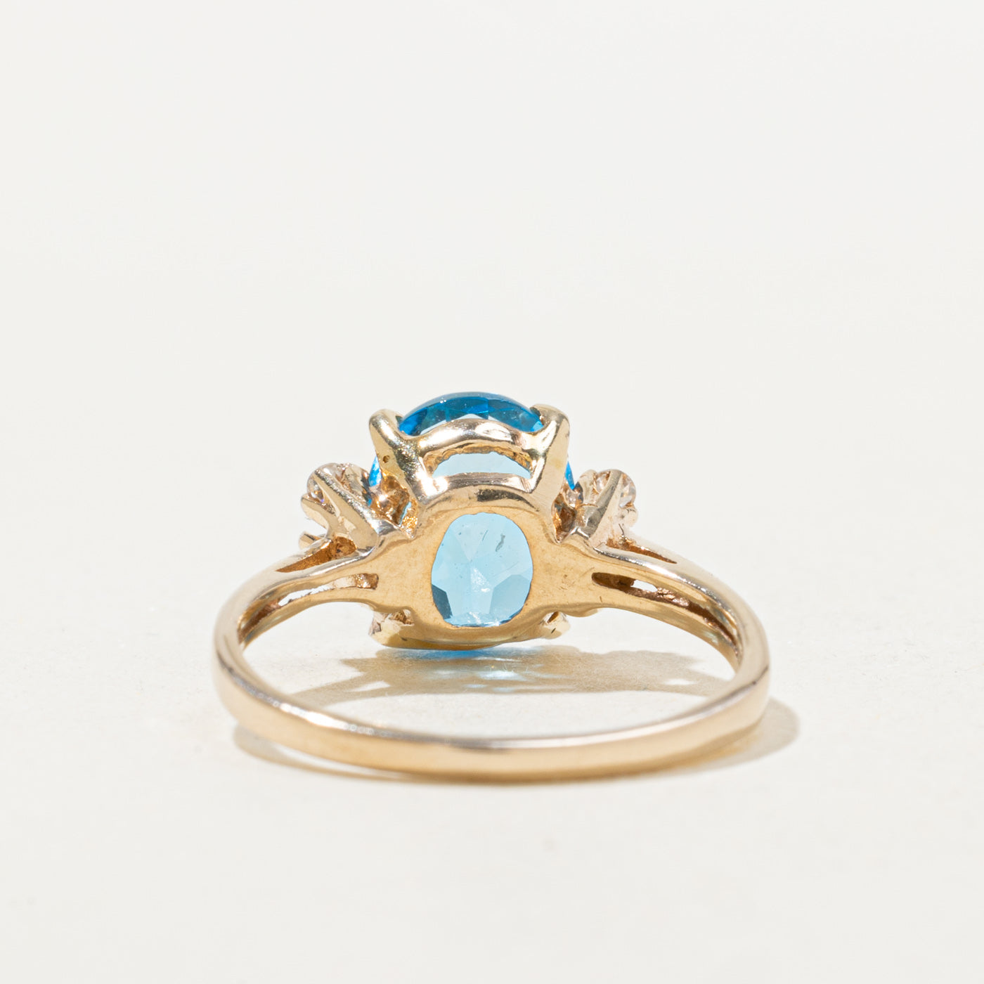 Blue Topaz & Diamond Accented Ring | 2.35ct, 0.04ctw | SZ 5.75 |