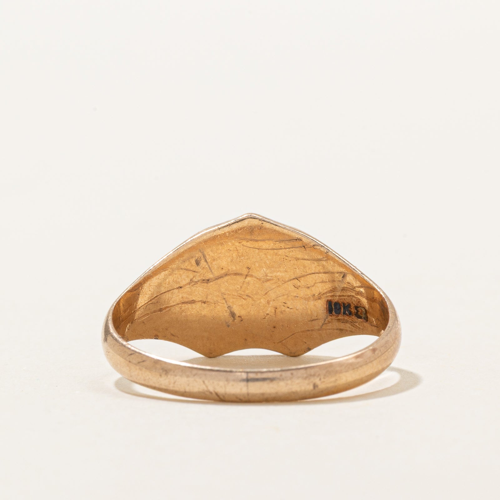 10k New Brunswick University Foresters Enamel Crest Ring | SZ 7.75
