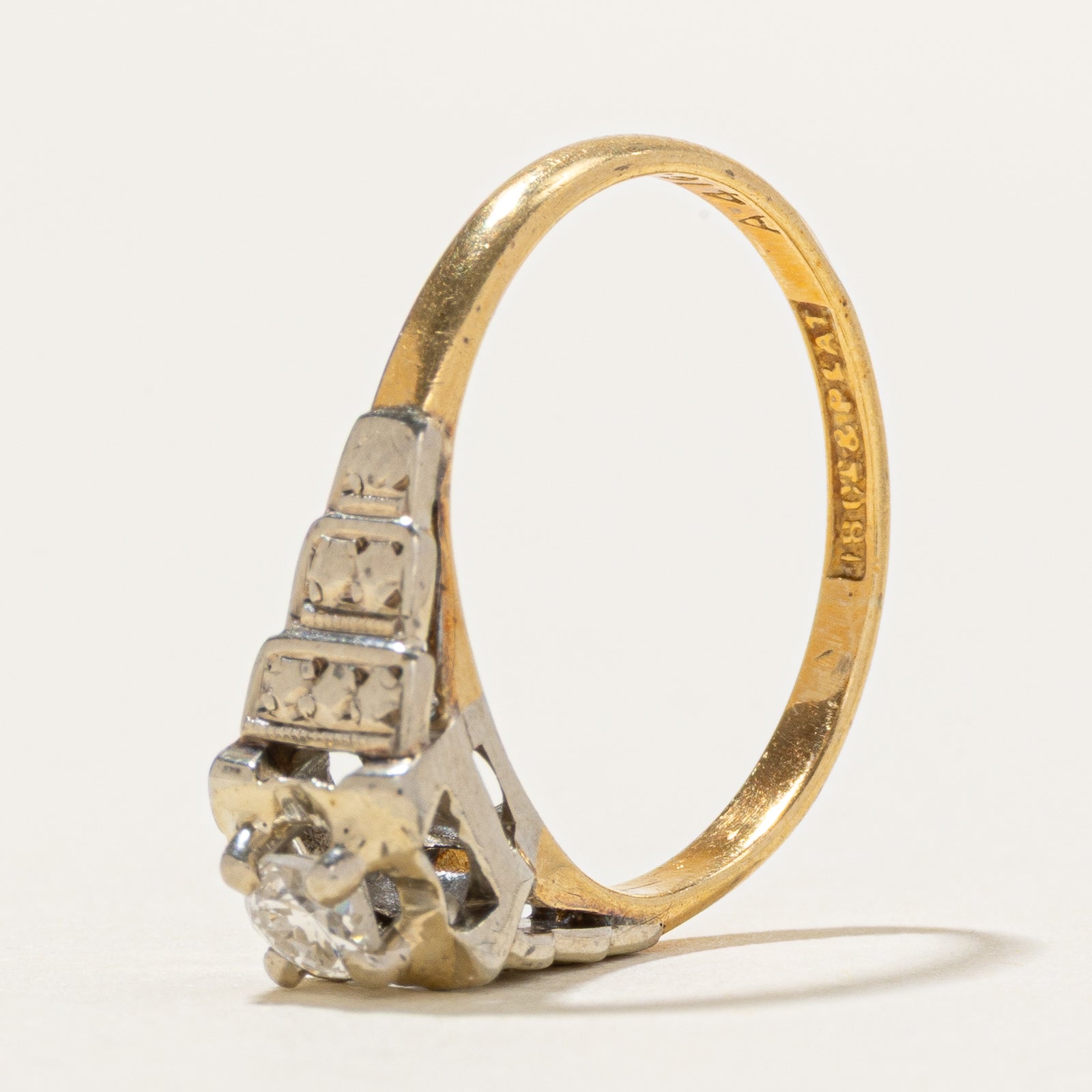Transitional Brilliant Cut Diamond Ring | 0.13ct | SZ 5