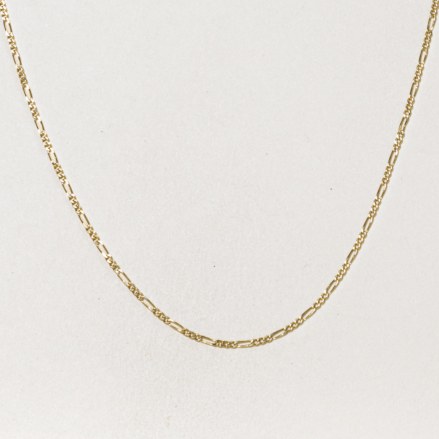 'Unoaerre' Yellow Gold Figaro Chain |  1.70mm | 20.5"