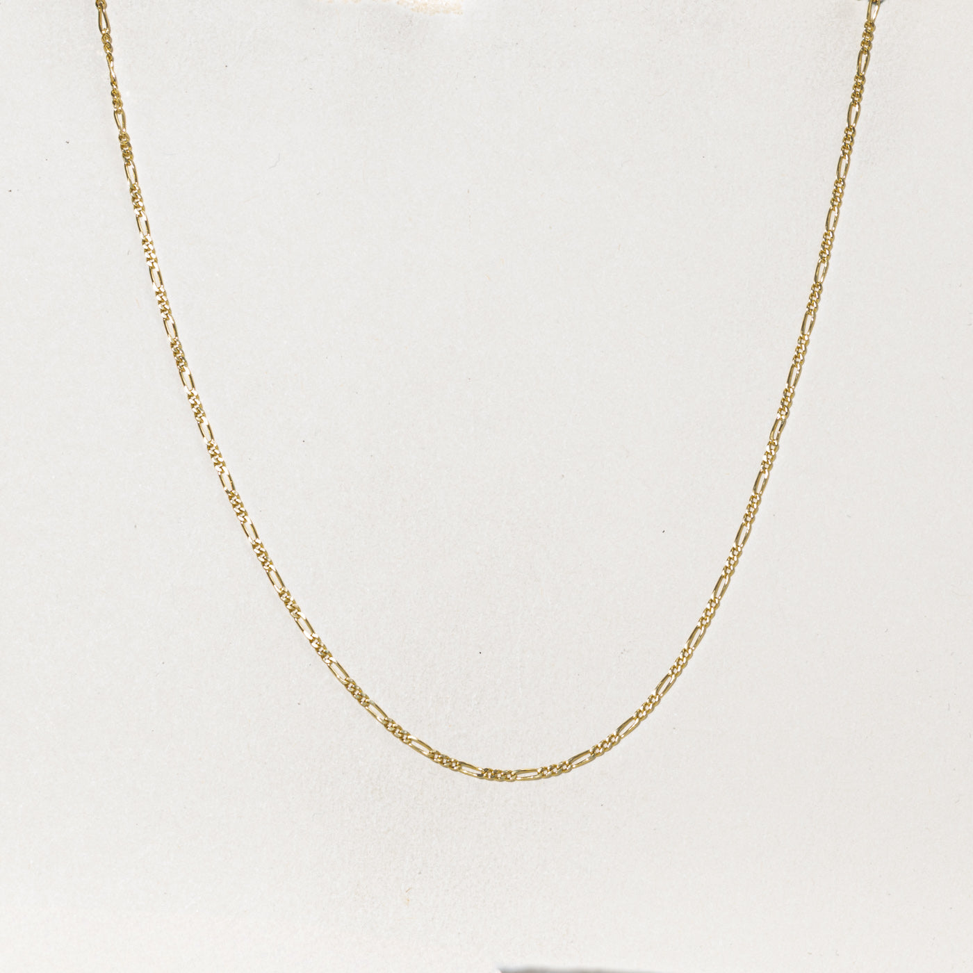 'Unoaerre' Yellow Gold Figaro Chain |  1.70mm | 20.5"