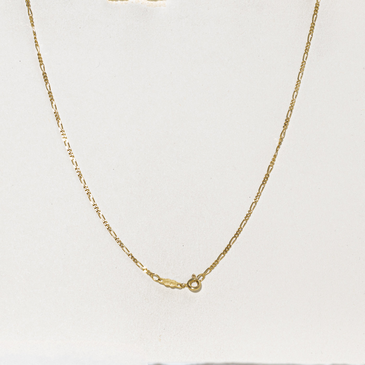 'Unoaerre' Yellow Gold Figaro Chain |  1.70mm | 20.5"