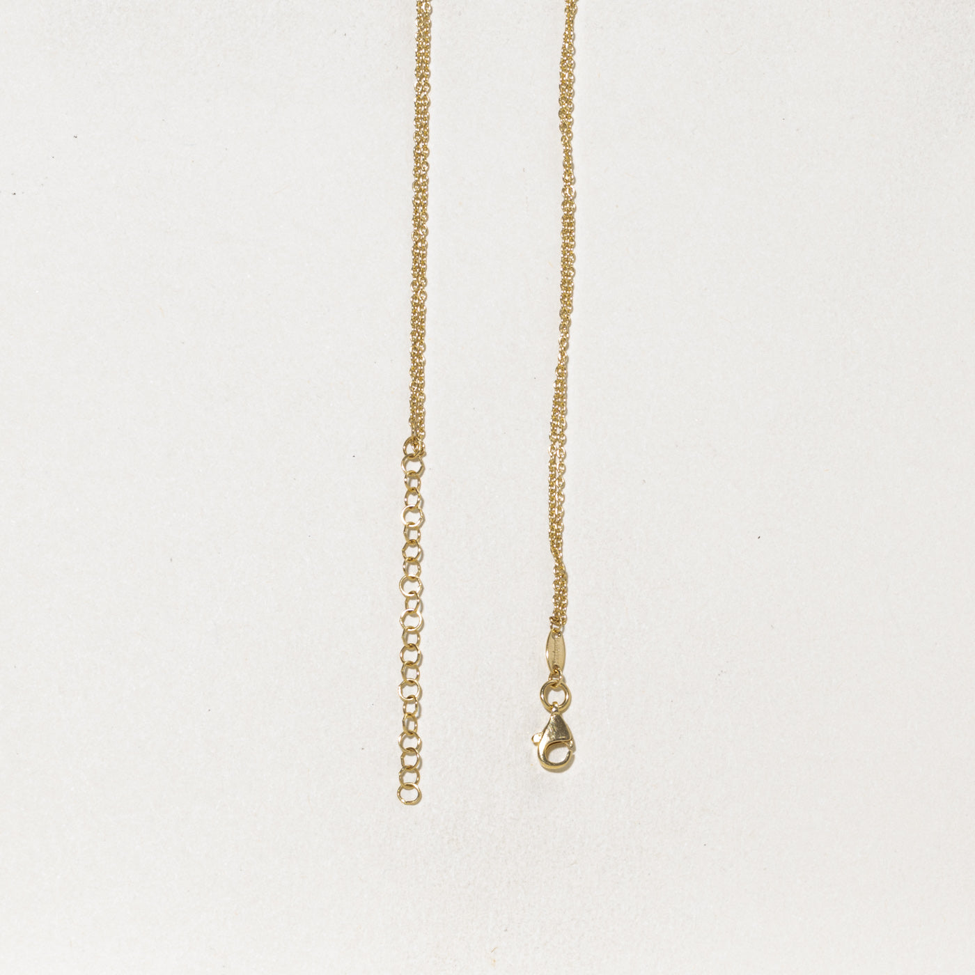 14k Yellow Gold Adjustable Geometric Bead Necklace | 17.5"