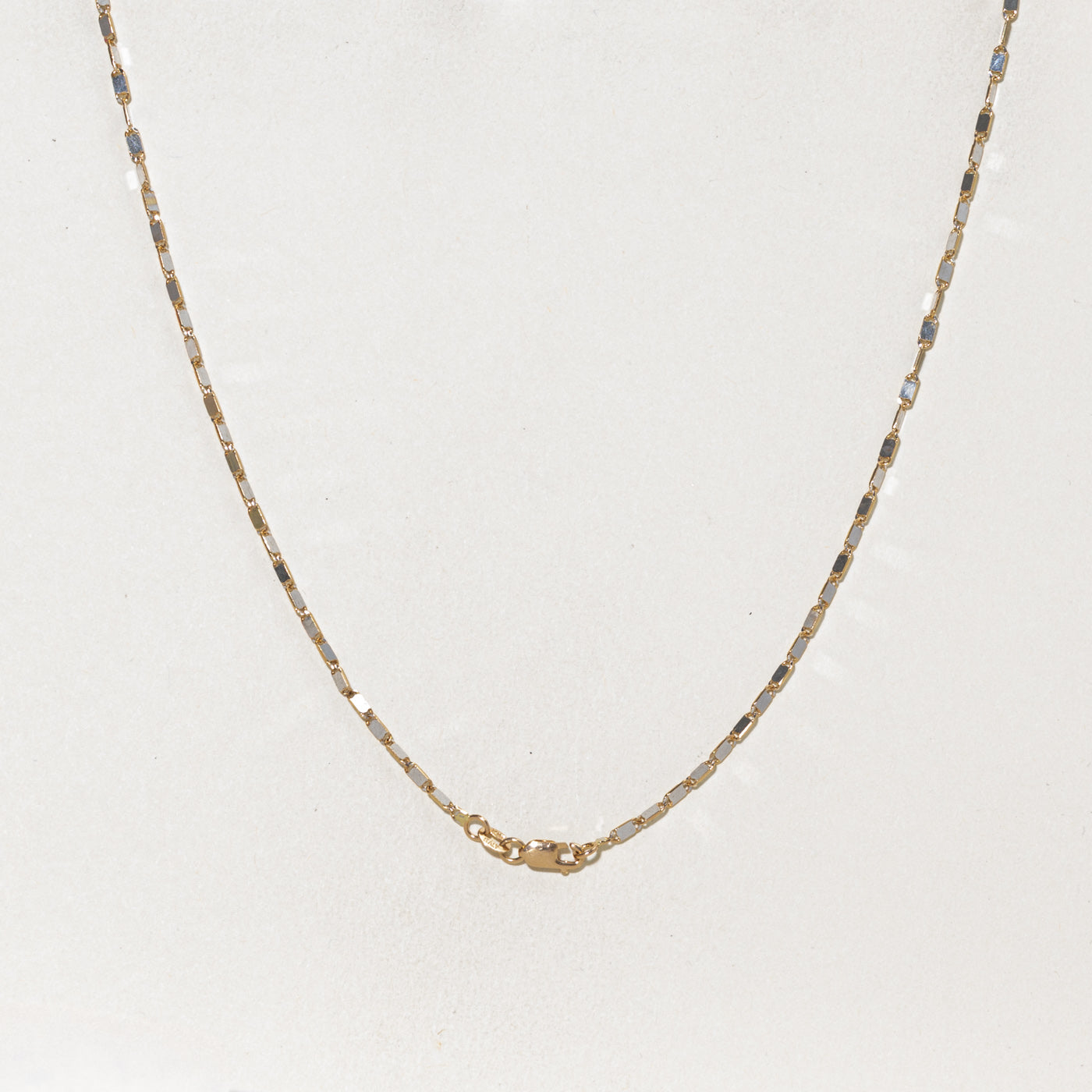 14k Yellow Gold Modified Anchor Chain |  1.85mm | 18"