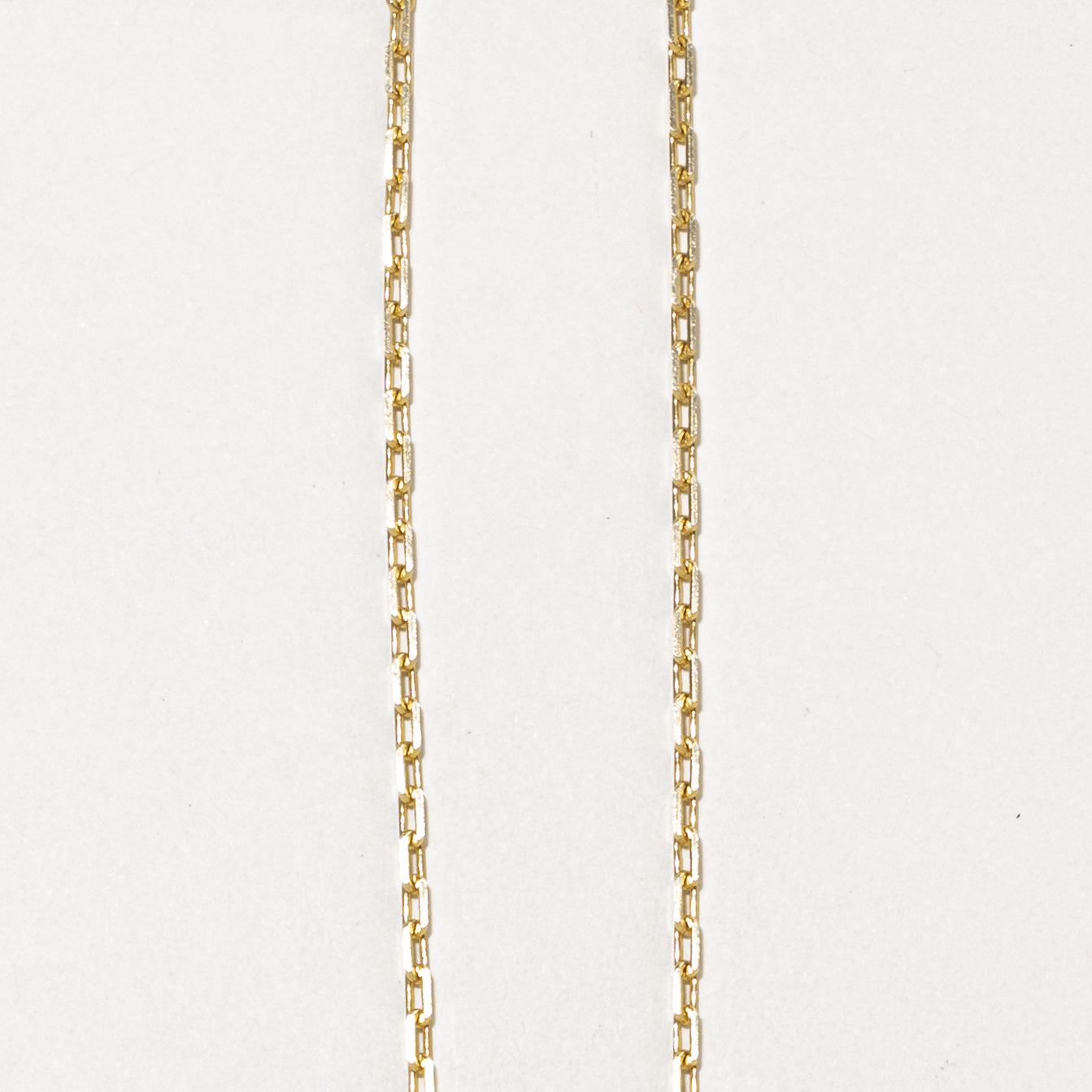 14k Yellow Gold Paperclip Chain |  2.40mm | 16"