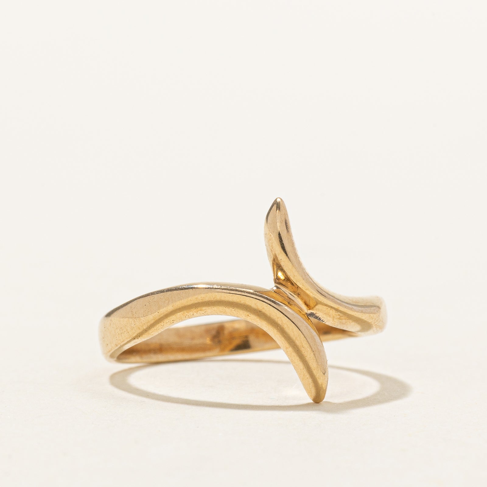 14k Yellow Gold Bypass Ring | SZ 5.5