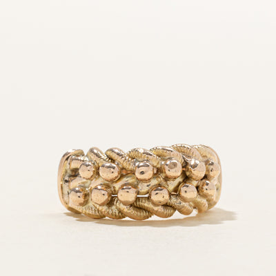 14k Yellow Gold Keeper Ring | SZ 5.75
