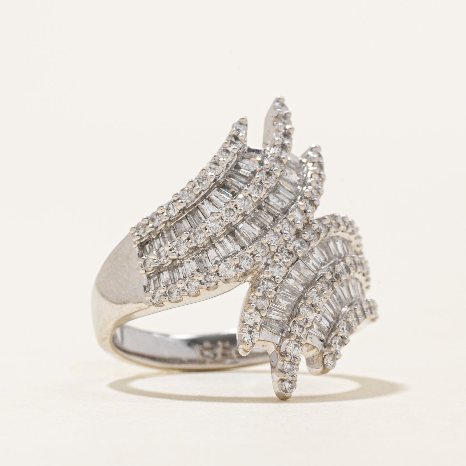 Diamond Bypass Cocktail Ring | 1.90ctw | SZ 7.25