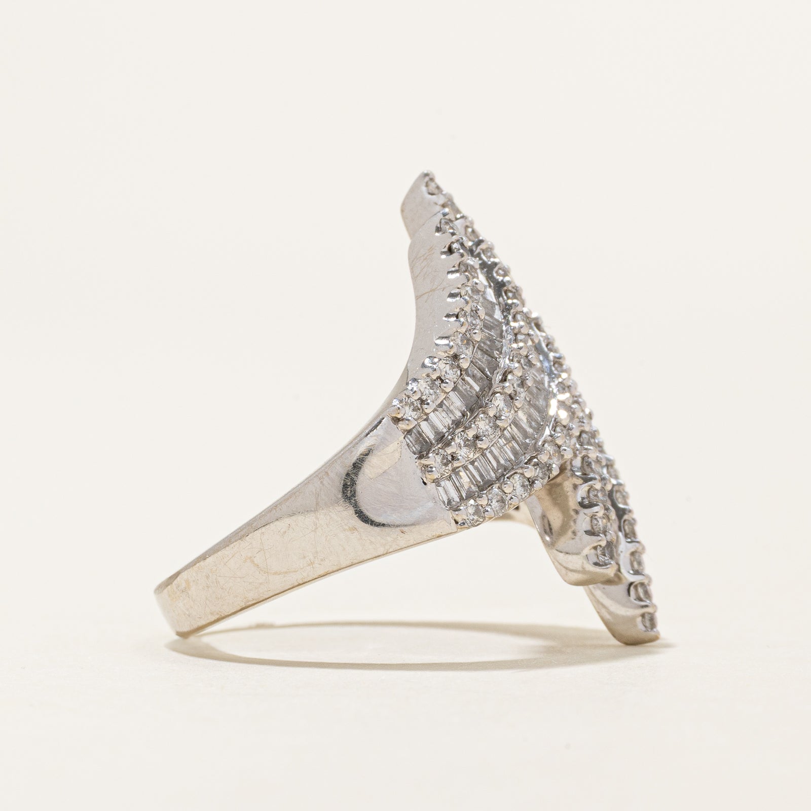 Diamond Bypass Cocktail Ring | 1.90ctw | SZ 7.25