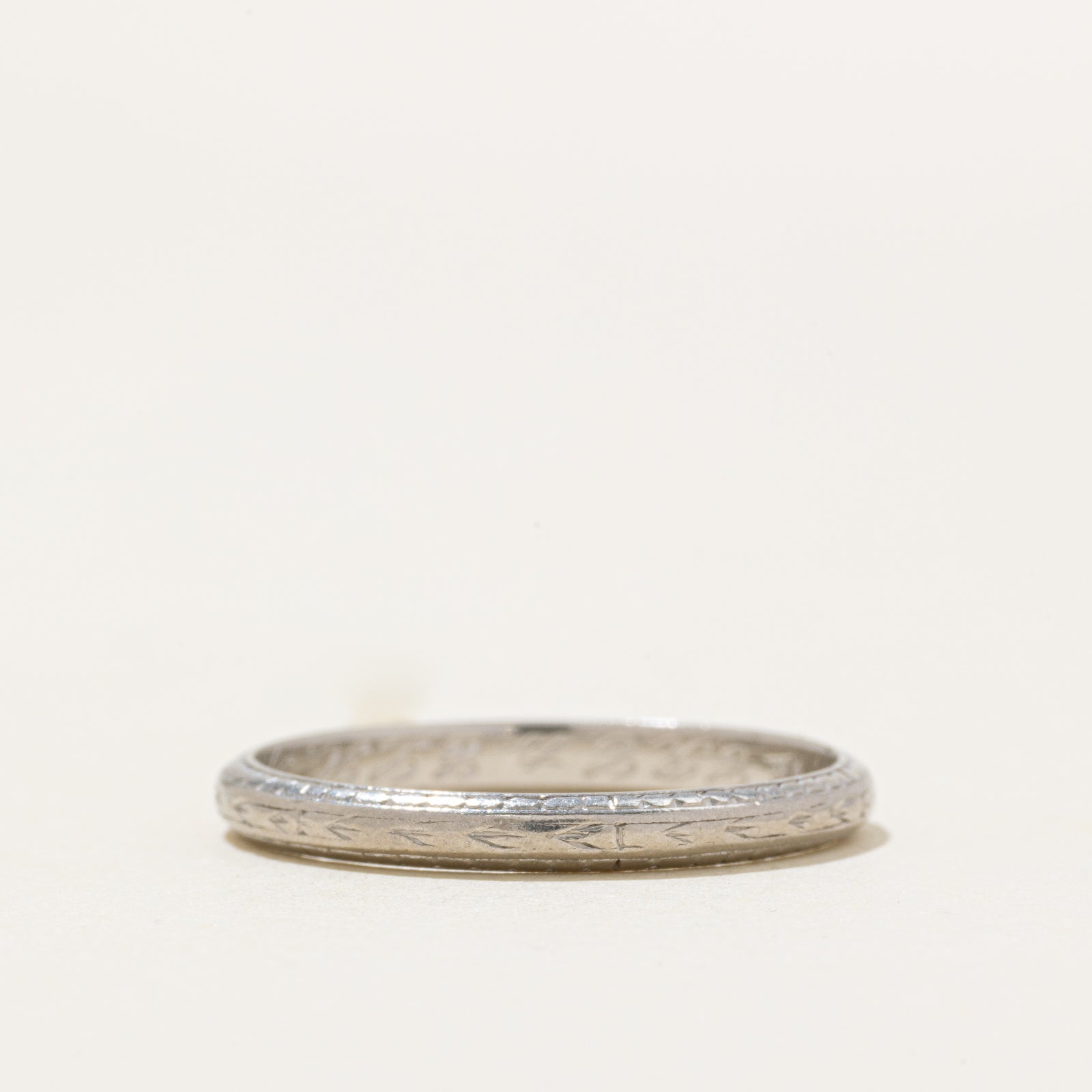 Bague en platine | 2,45 mm | Taille 8