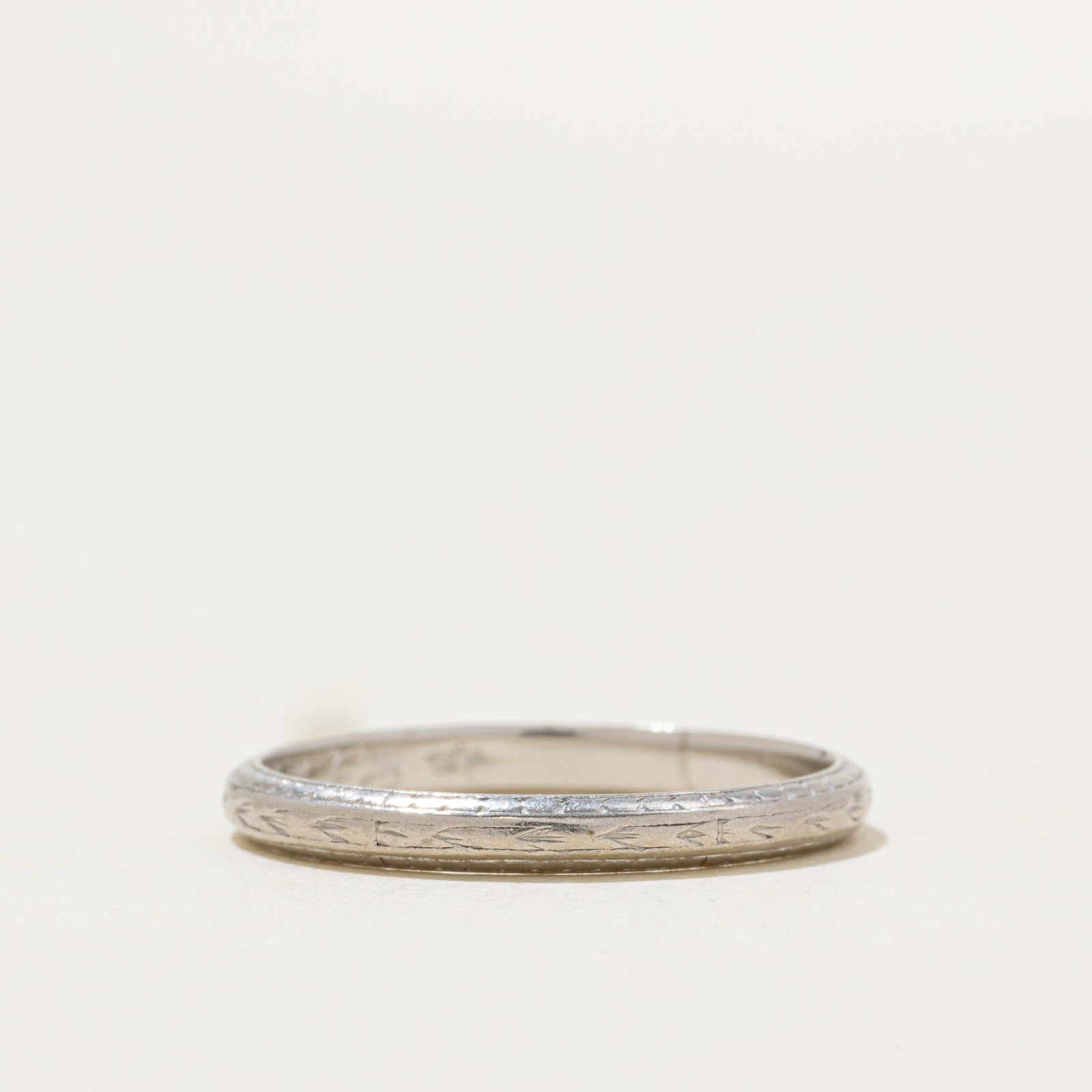 Bague en platine | 2,45 mm | Taille 8