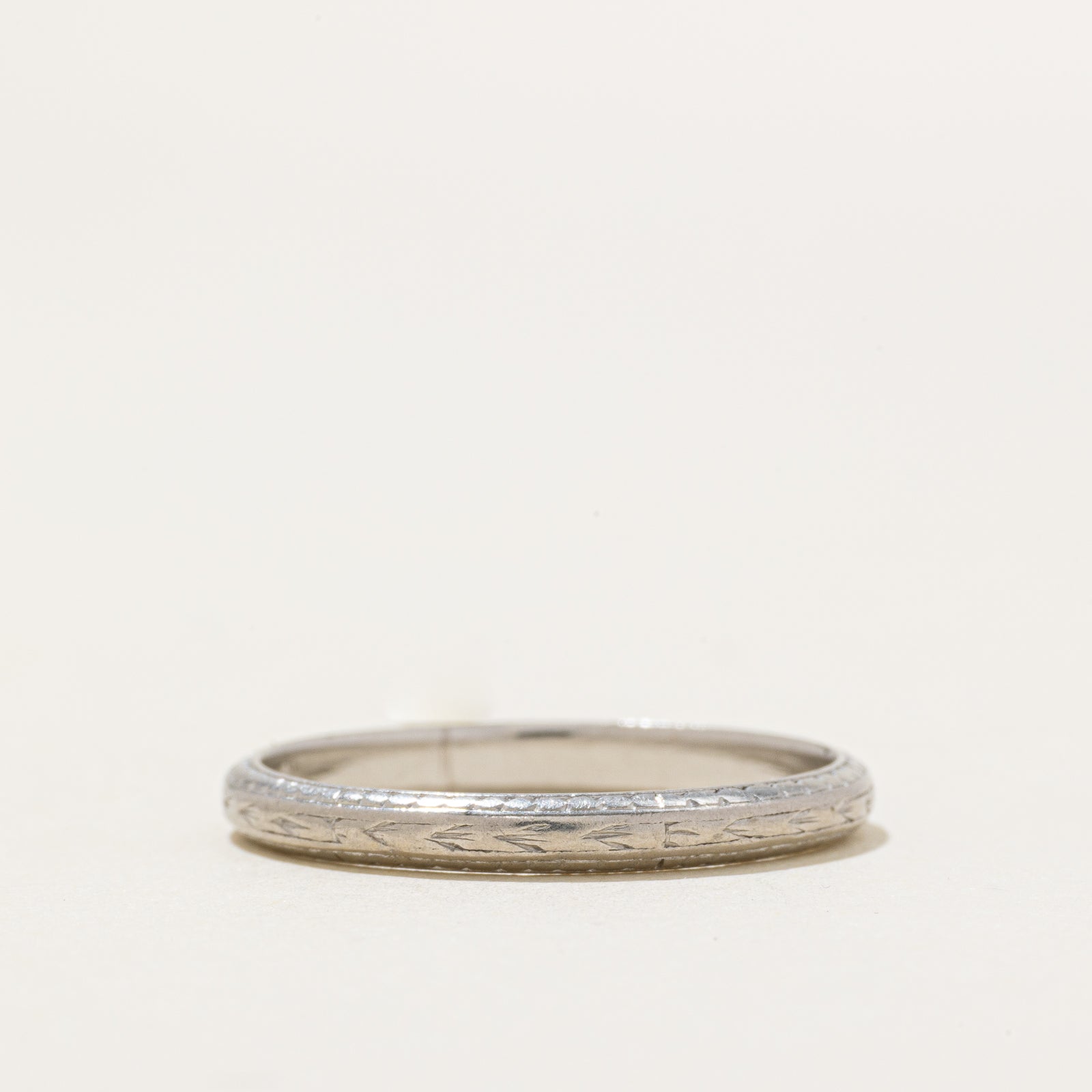 Bague en platine | 2,45 mm | Taille 8