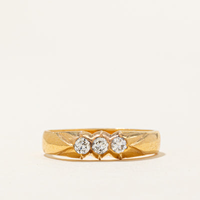 Three Stone Diamond Ring | 0.19ctw | SZ 7