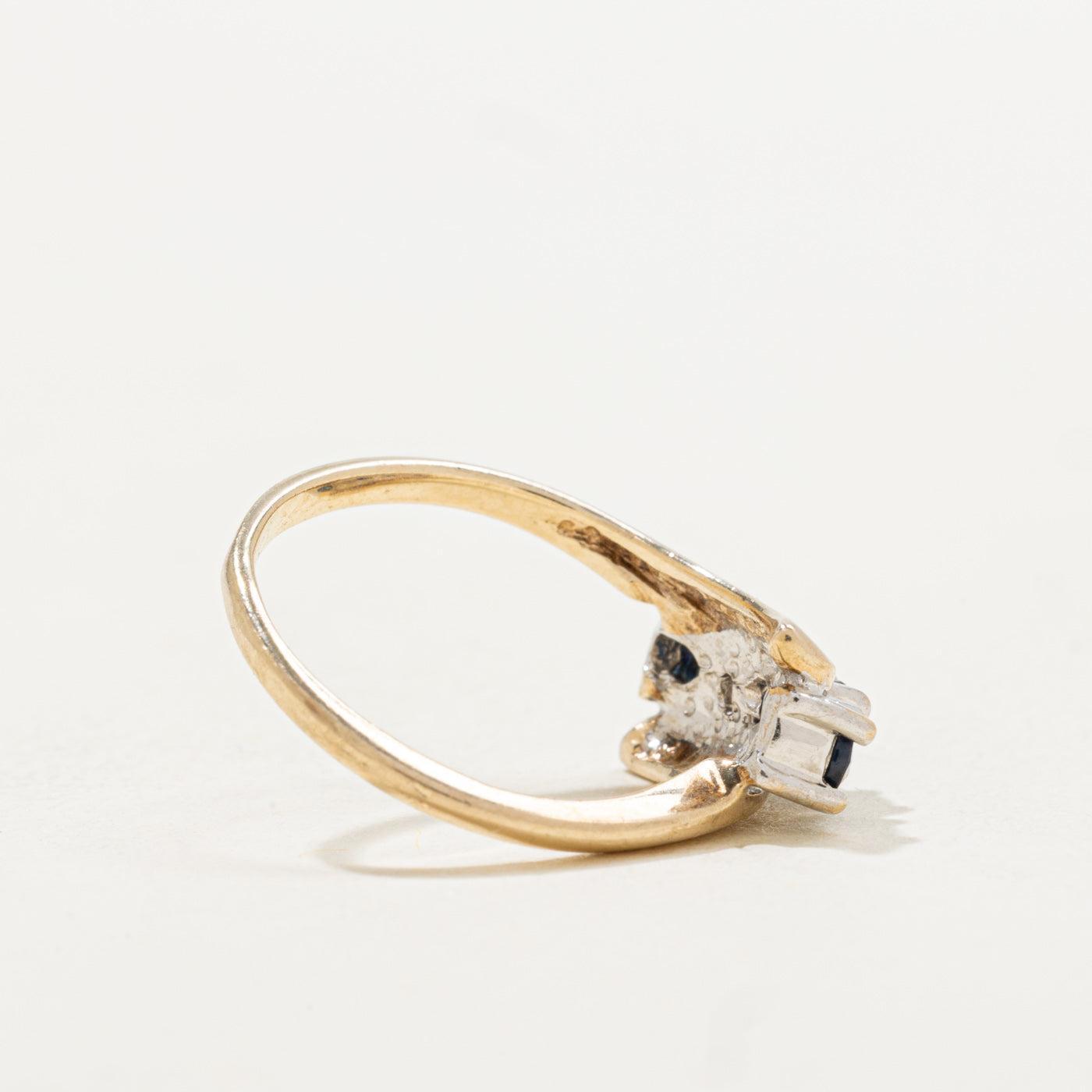 Five Stone Sapphire & Diamond Bypass Ring | 0.36ctw, 0.06ctw | SZ 5.5 |