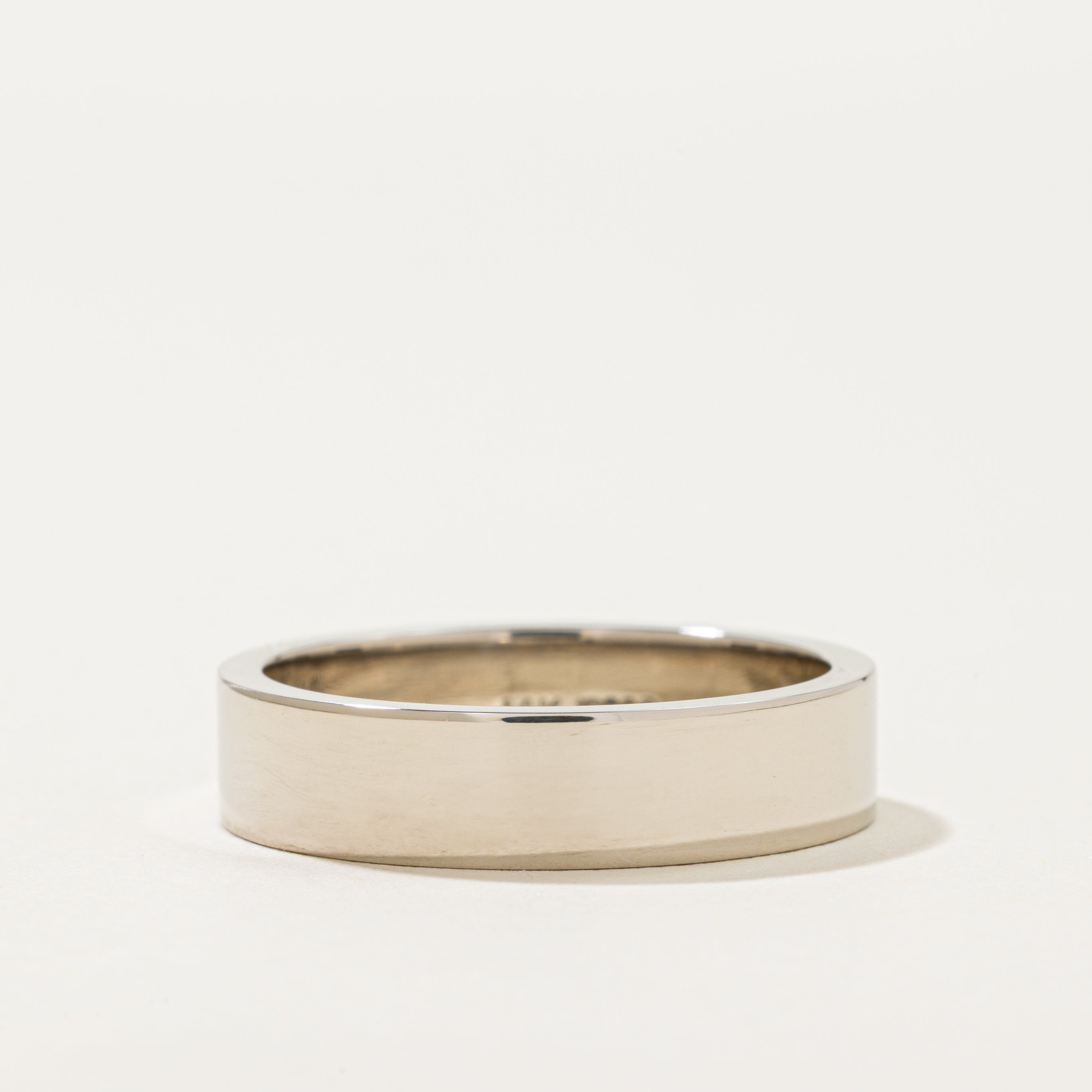 '100 Ways' Rectangular Heavy Gold Band | 5.00mm | Various Sizes