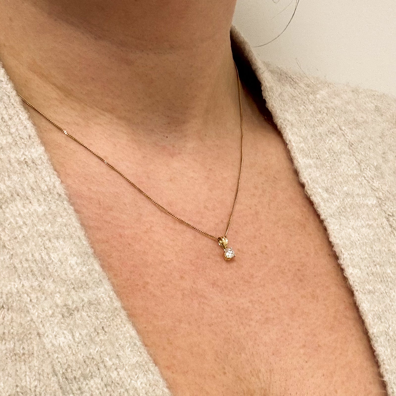 Diamond Pendant & Necklace | 0.26ct | 17.5" |