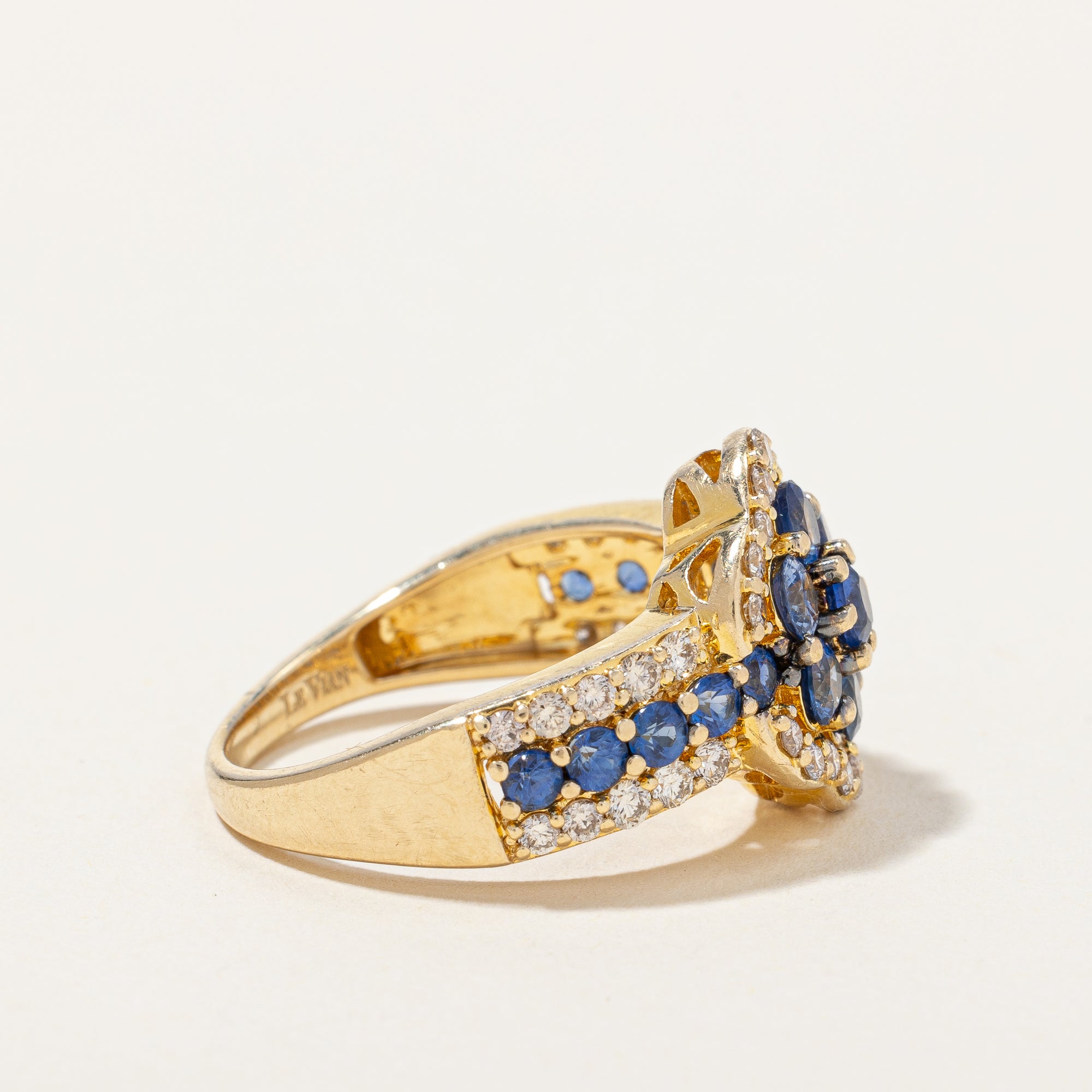 Sapphire & Diamond Cocktail Ring | 1.20ctw, 0.60ctw | SZ 7 |