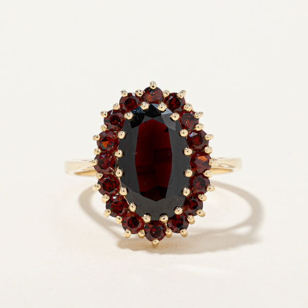 Garnet Cocktail Ring | 3.60ctw | SZ 8.75 |