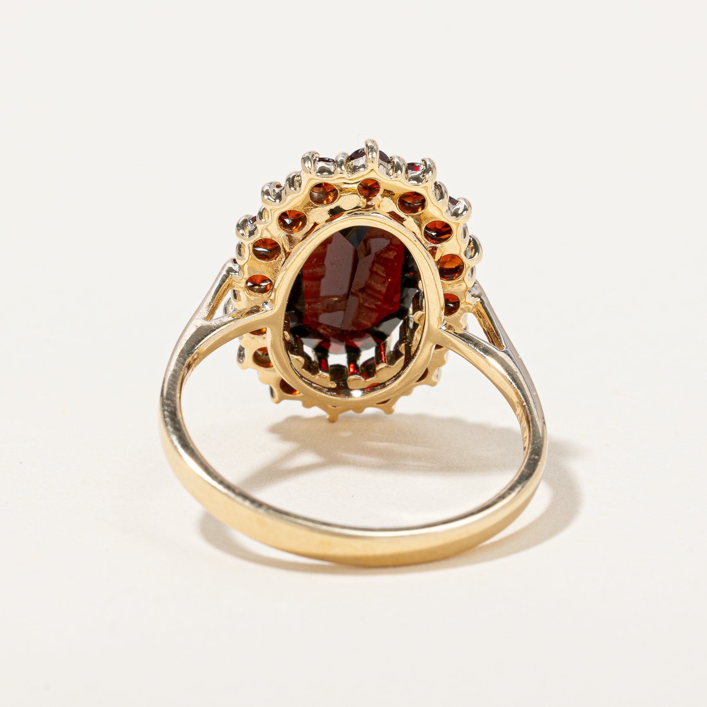 Bague cocktail en grenat | 3,60 ct | Taille 8,75 | 