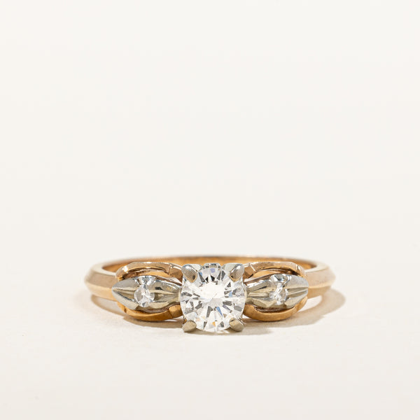 Bevelled Edge Diamond Engagement Ring | 0.40 ctw, SZ 6 |