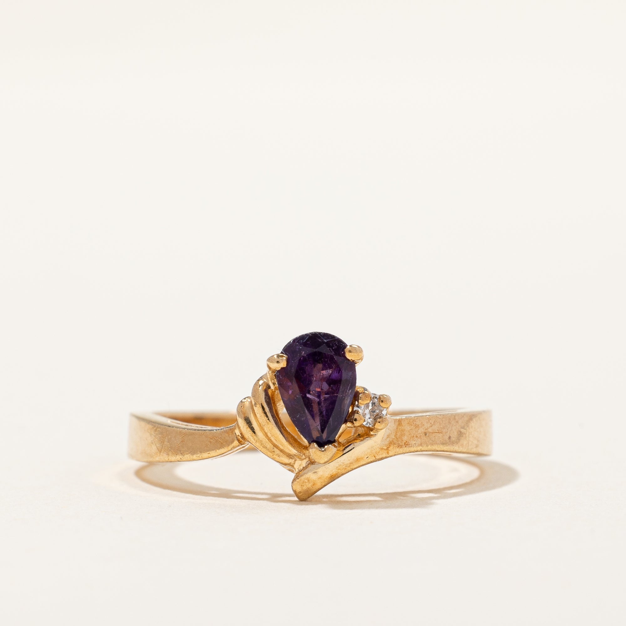 Pear Cut Amethyst Ring | SZ 6.25 |