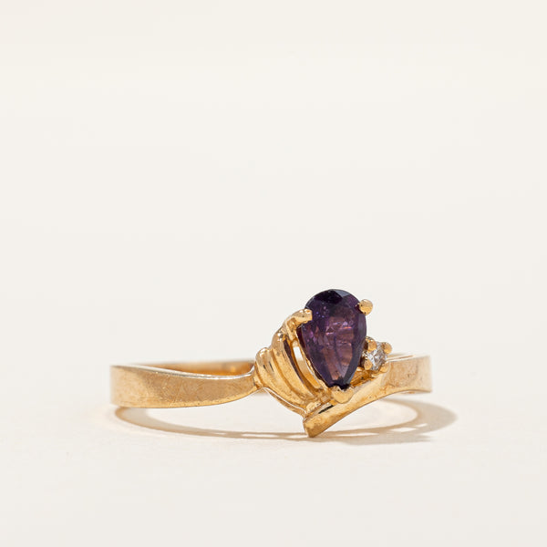 Pear Cut Amethyst Ring | SZ 6.25 |