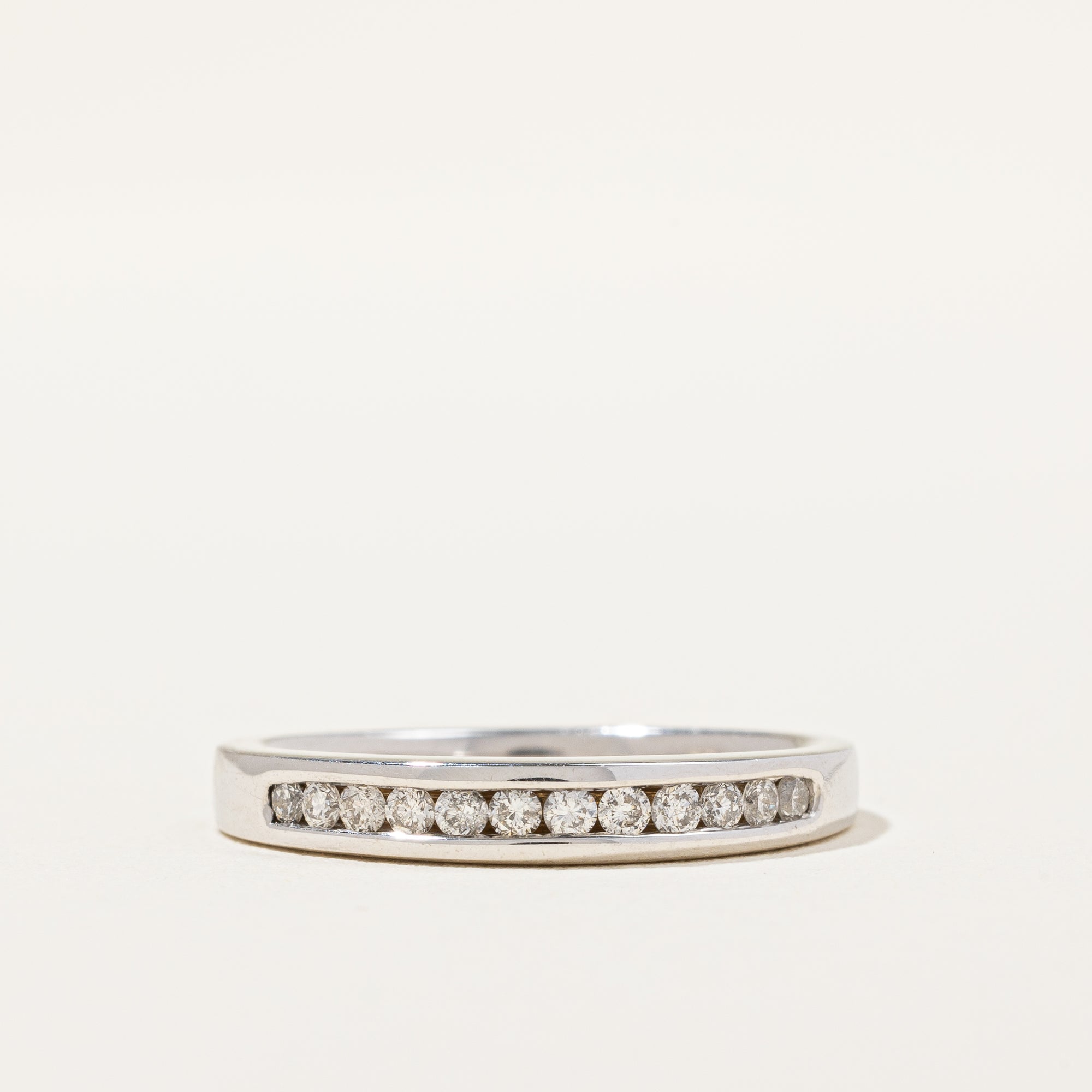 Channel Set Diamond Band | 0.15 ctw, SZ 6.75 |