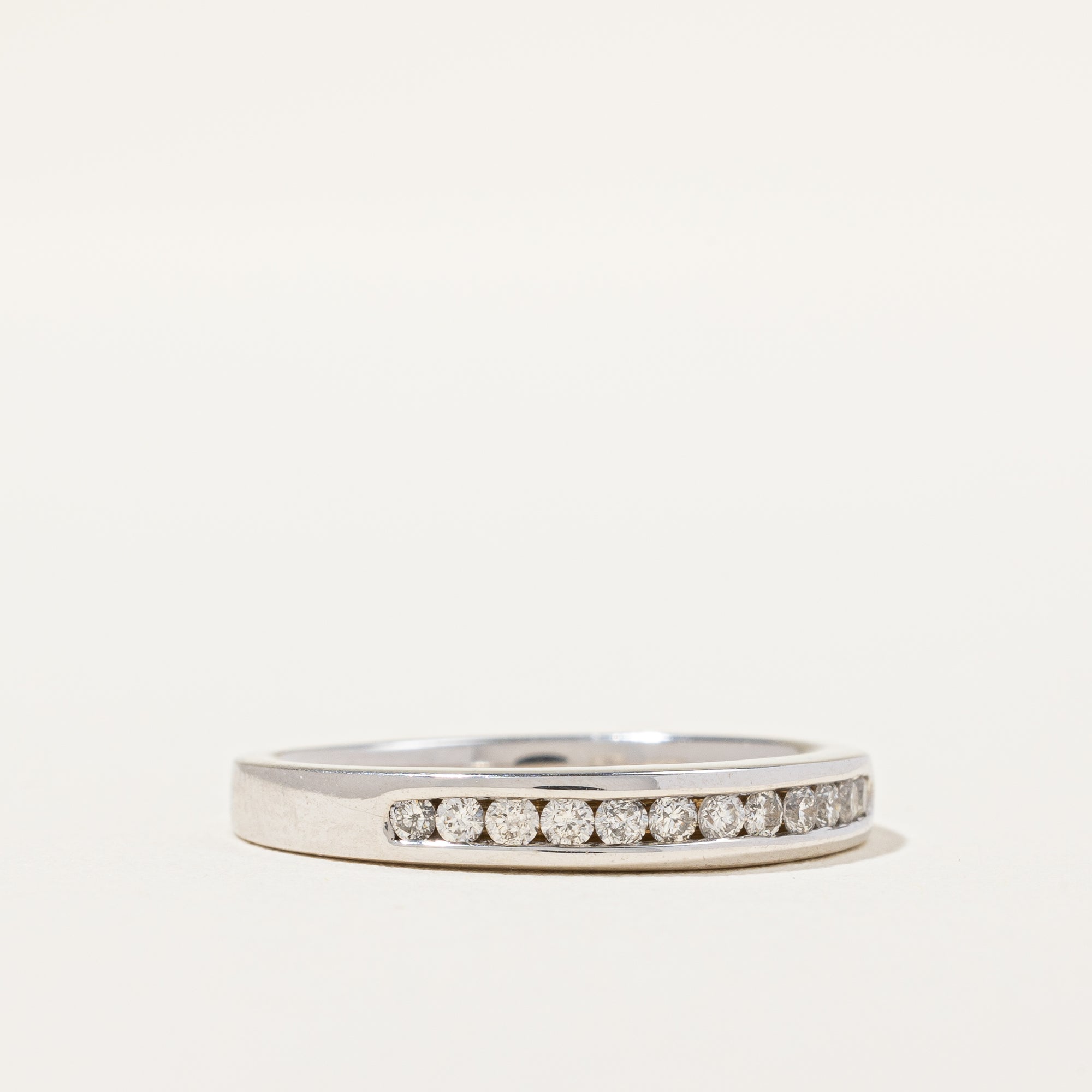 Channel Set Diamond Band | 0.15 ctw, SZ 6.75 |