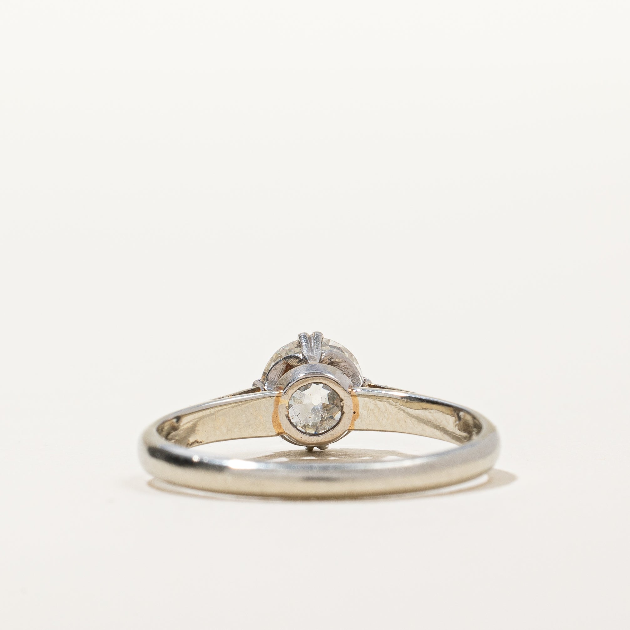 Circa 1940s Old European Cut Solitaire Engagement Ring | 0.95ct SI1/2 H/1 |  SZ 7.5 |