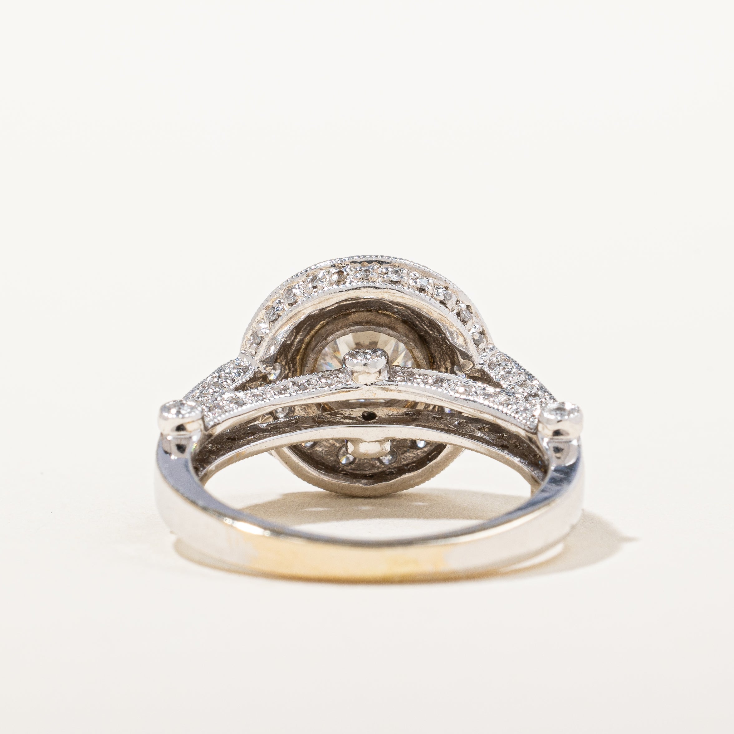 Bezel Set Milgrain Detailed Engagement Ring | 1.10 ctw, SZ 6.25 |