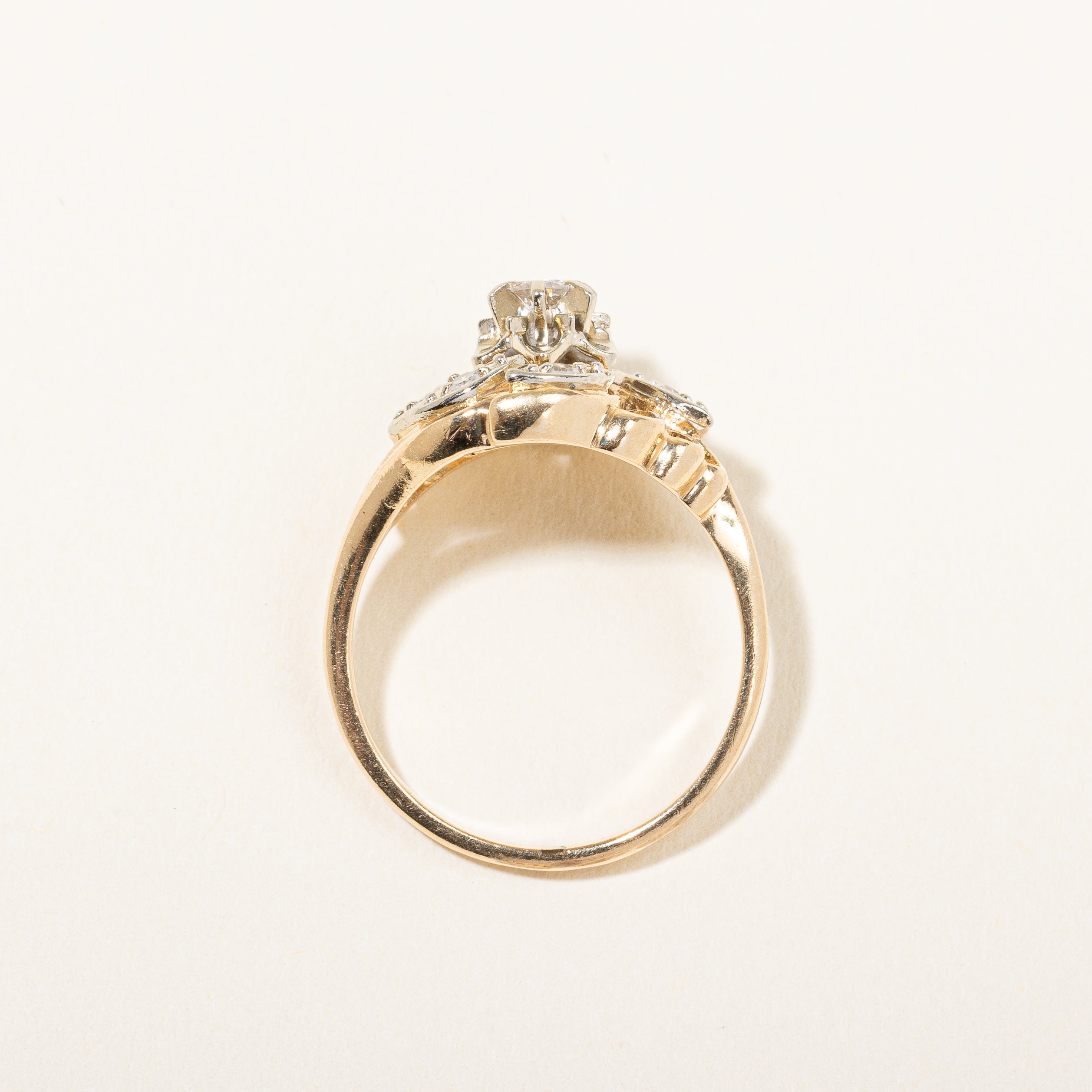 Floral Illusion Set Diamond Ring | 0.25 ctw, SZ 7.25 |