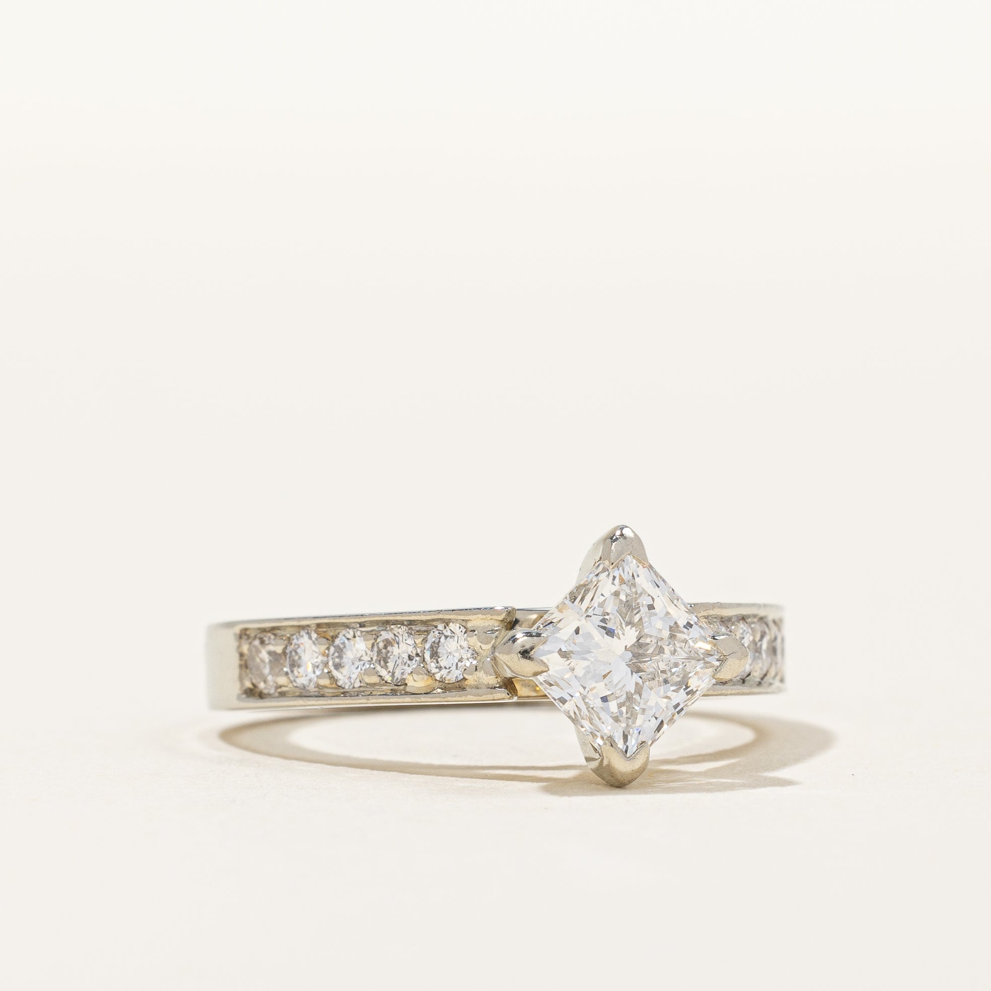 East West Princess Diamond Engagement Ring | 1.25 ctw, SZ 5.25 | SI2, G |