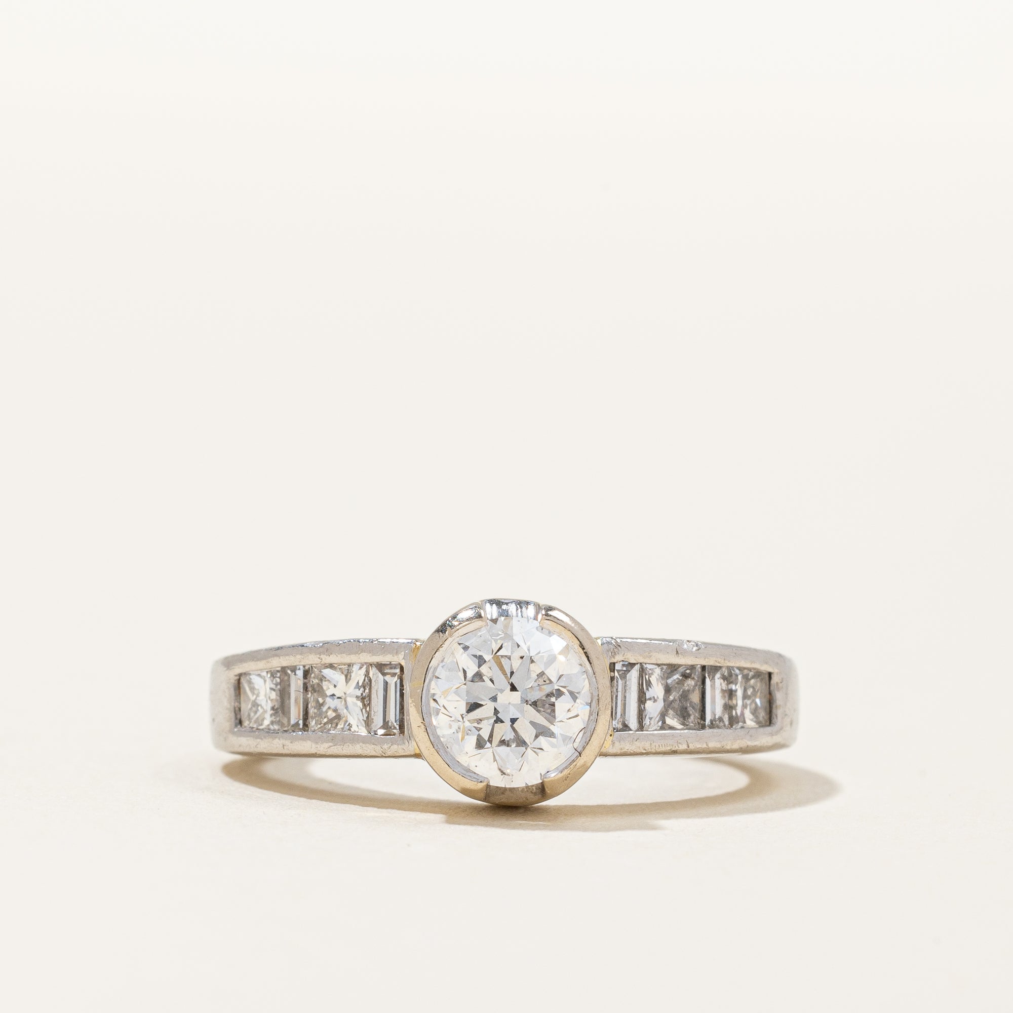 Multi Cut Diamond Engagement Ring | 1.00 ctw, SZ 4 |