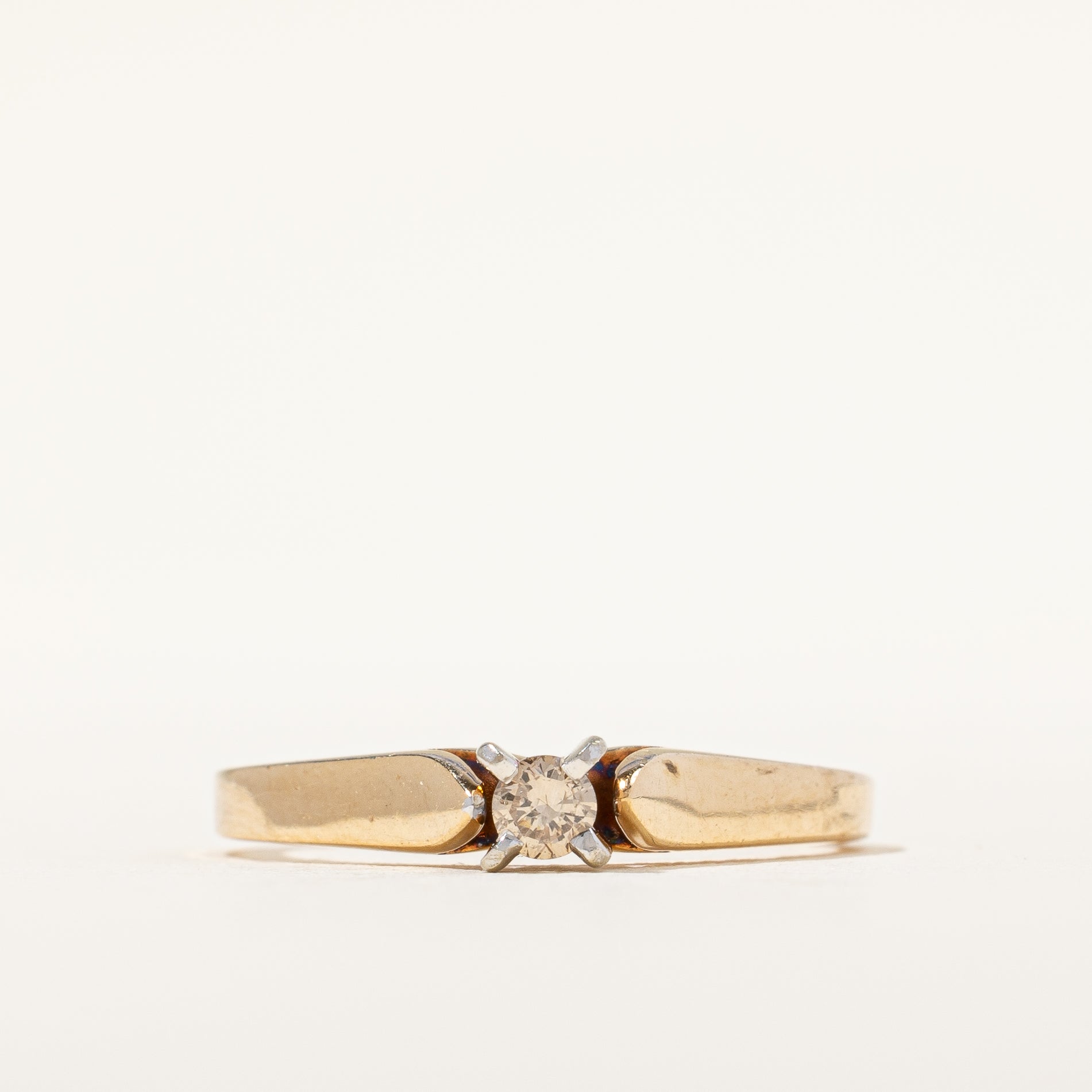 Champagne Diamond Promise Ring | 0.07ct | SZ 5.75 |