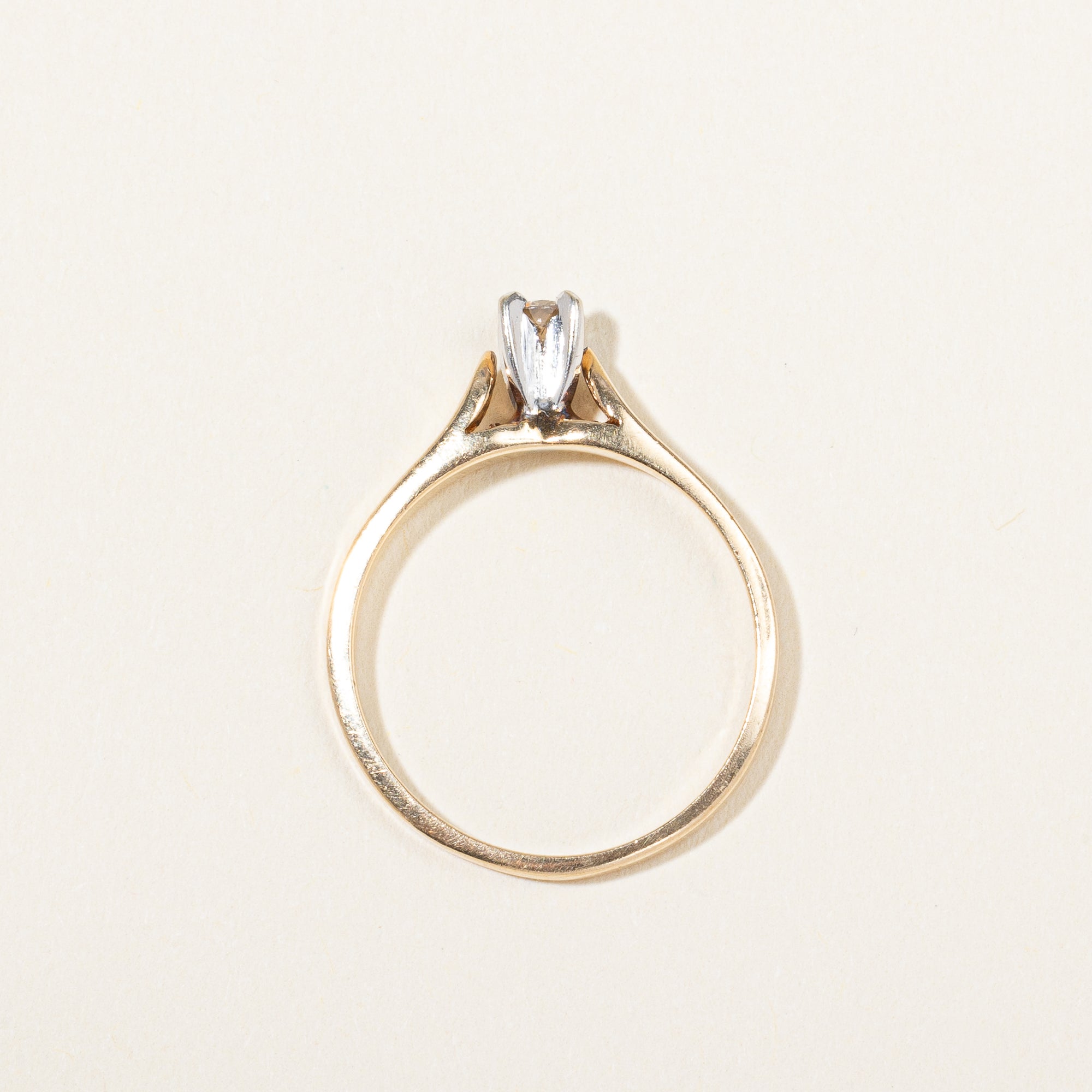 Champagne Diamond Promise Ring | 0.07ct | SZ 5.75 |