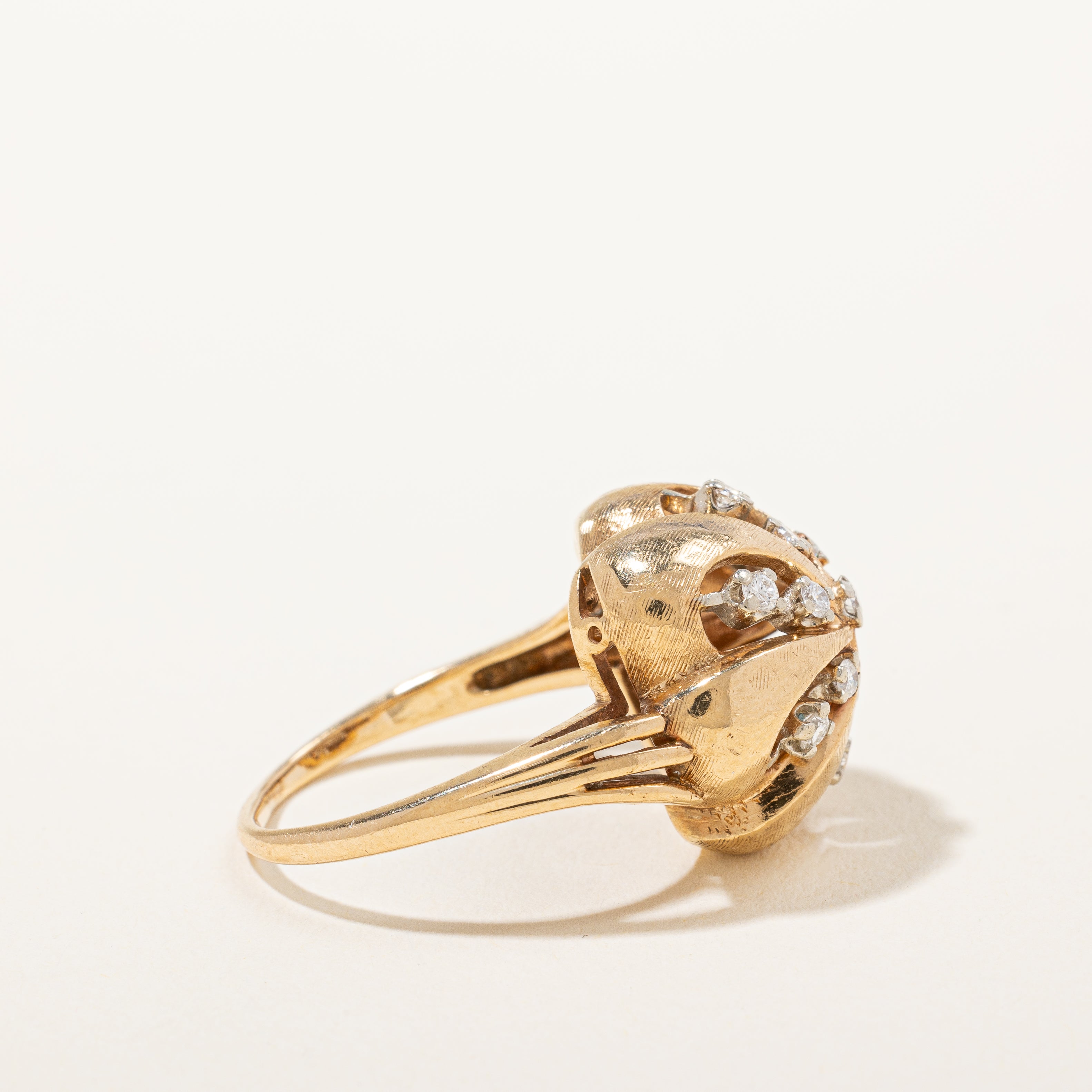 Diamond Pinwheel Ring | 0.25 ctw, SZ 7.25 |