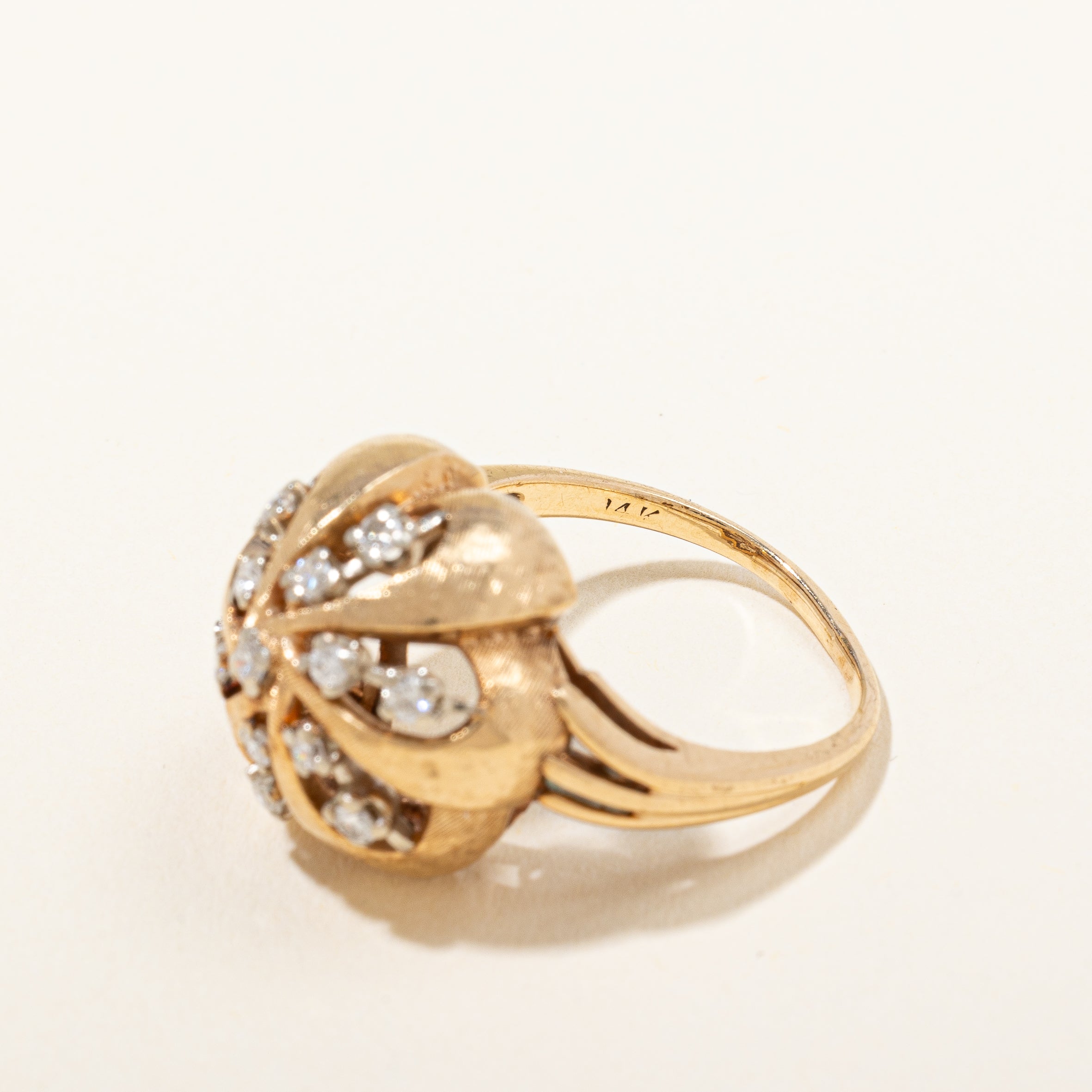 Diamond Pinwheel Ring | 0.25 ctw, SZ 7.25 |