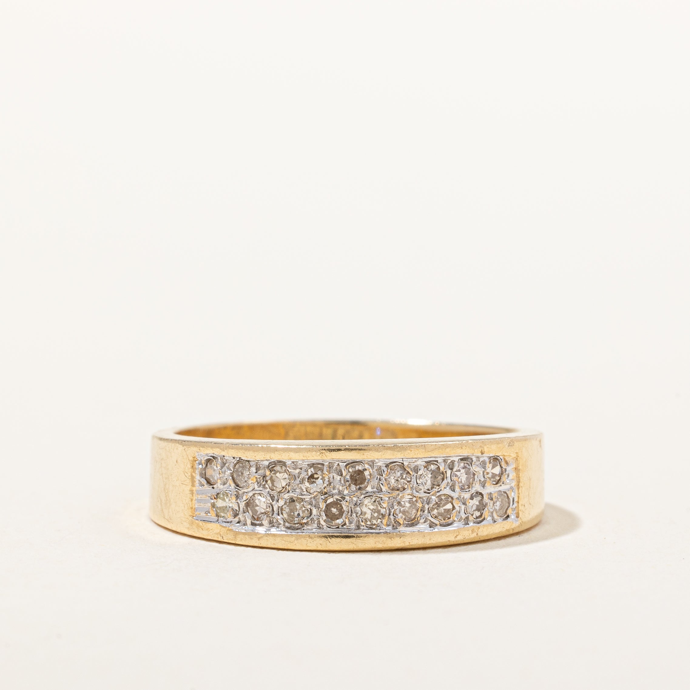 Double Row Diamond Band | 0.18 ctw, SZ 7 |