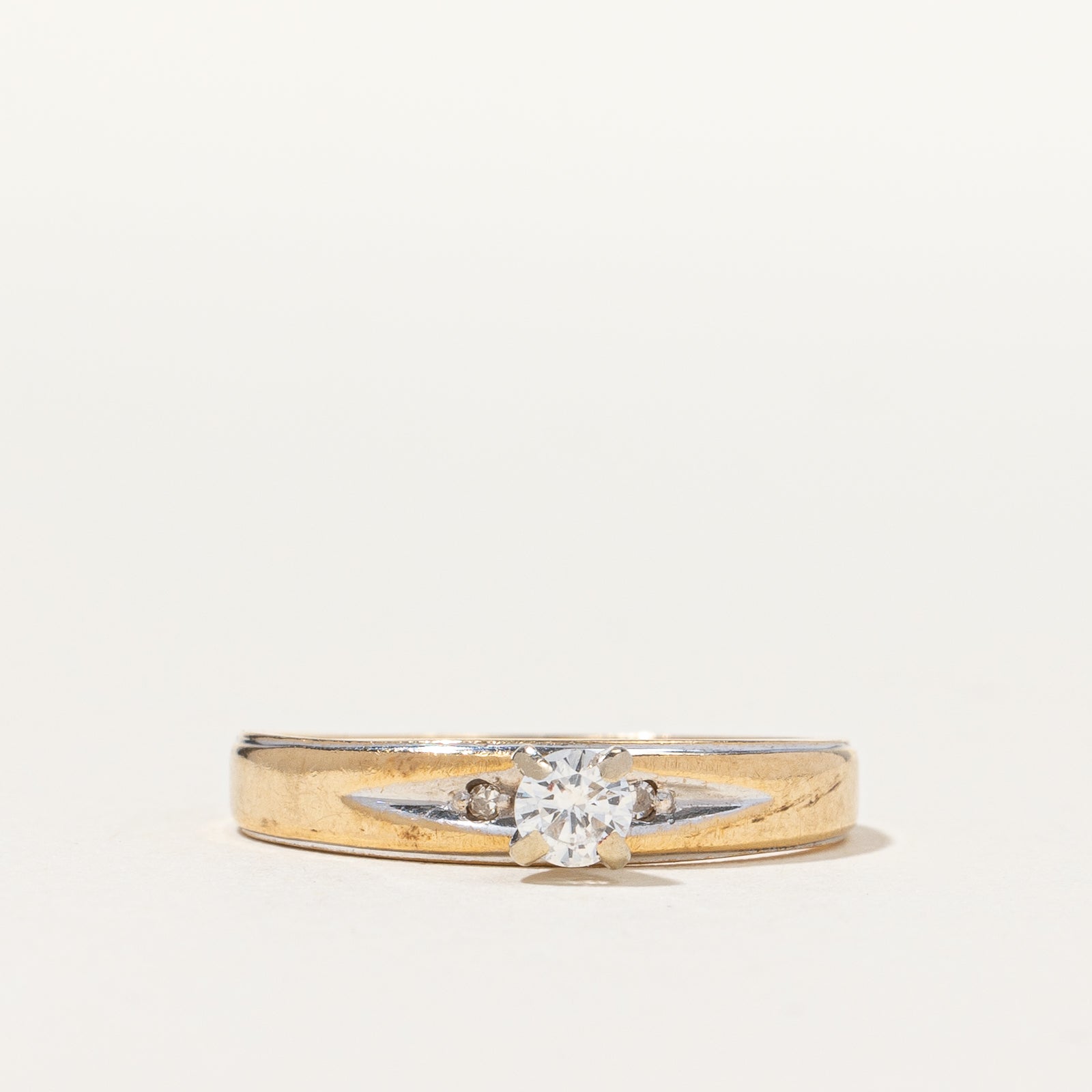 Delicate Diamond Solitaire Ring | 0.15 ctw, SZ 4.5 |