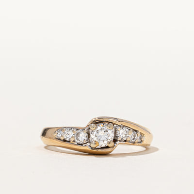 Overlay Bypass Engagement Ring | 0.44 ctw, SZ 5.25 |