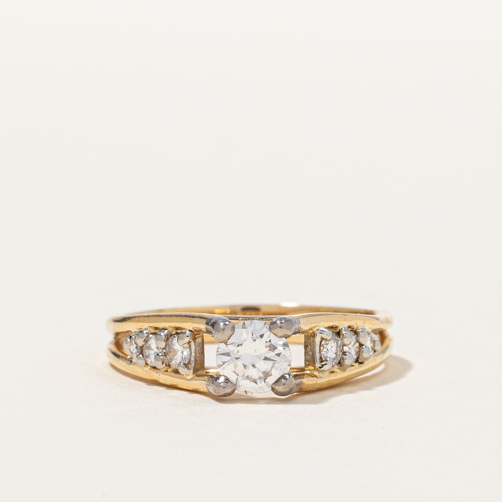 High Set Diamond Engagement Ring | 0.59ctw | SZ 6.75 |