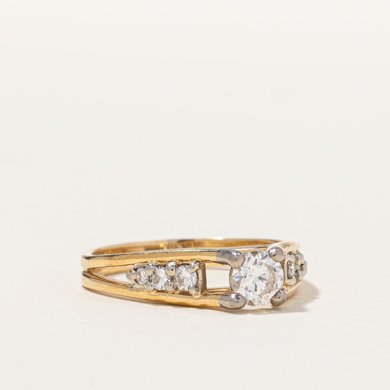 High Set Diamond Engagement Ring | 0.59ctw | SZ 6.75 |